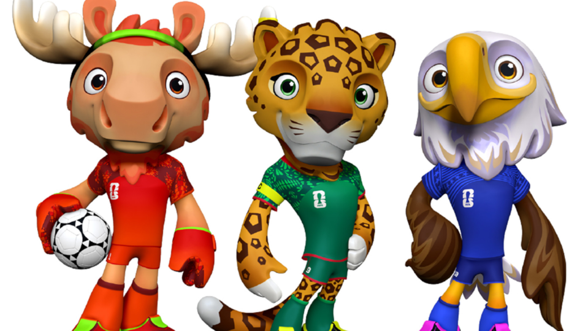 Meet Maple, Zayu, and Clutch, the mascots for World Cup 2026