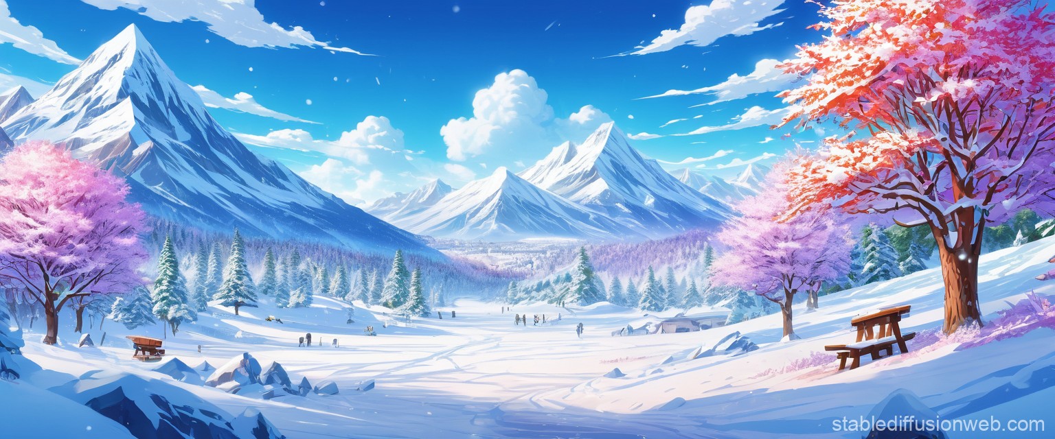 Frozen Pokémon Battleground. Stable Diffusion Online