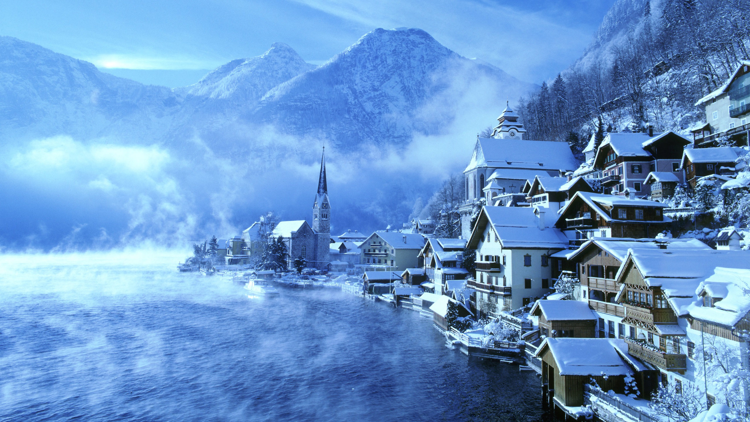WQHD, QHD, 16:9 Hallstatt Wallpaper Free 2560x1440 High Quality Background
