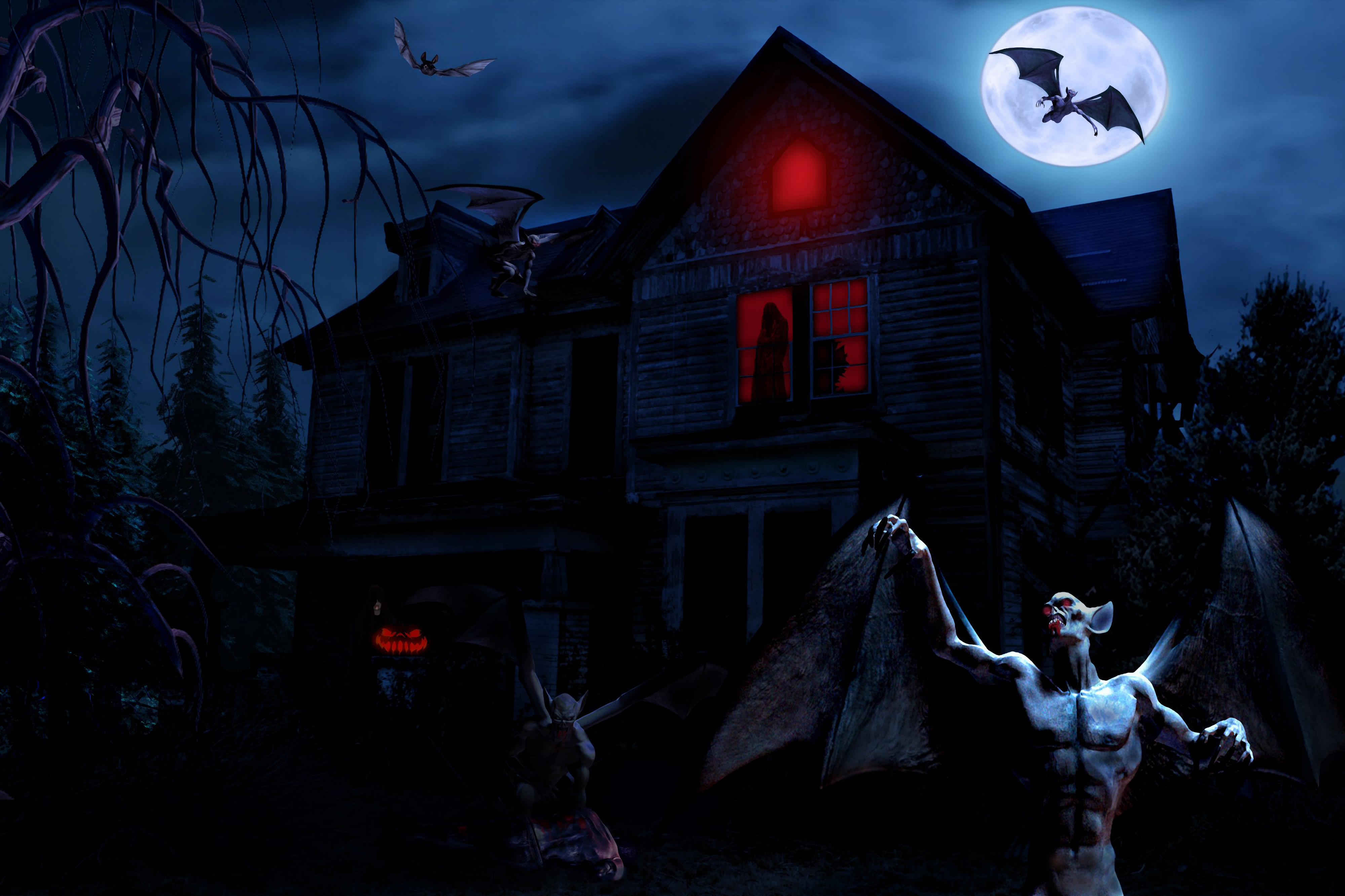 Free Halloween 4K Wallpaper & Desktop HD Background for PC