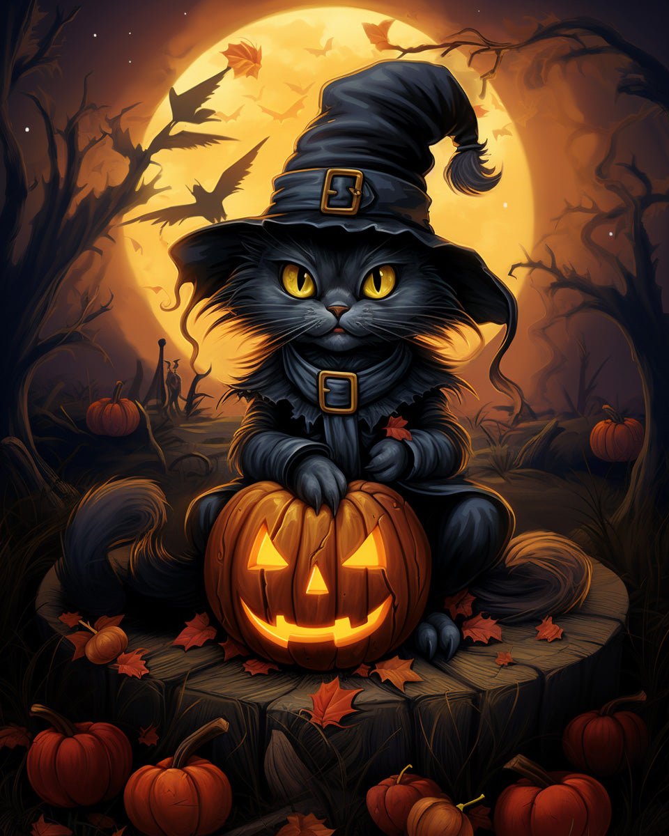 Halloween Witch Cat
