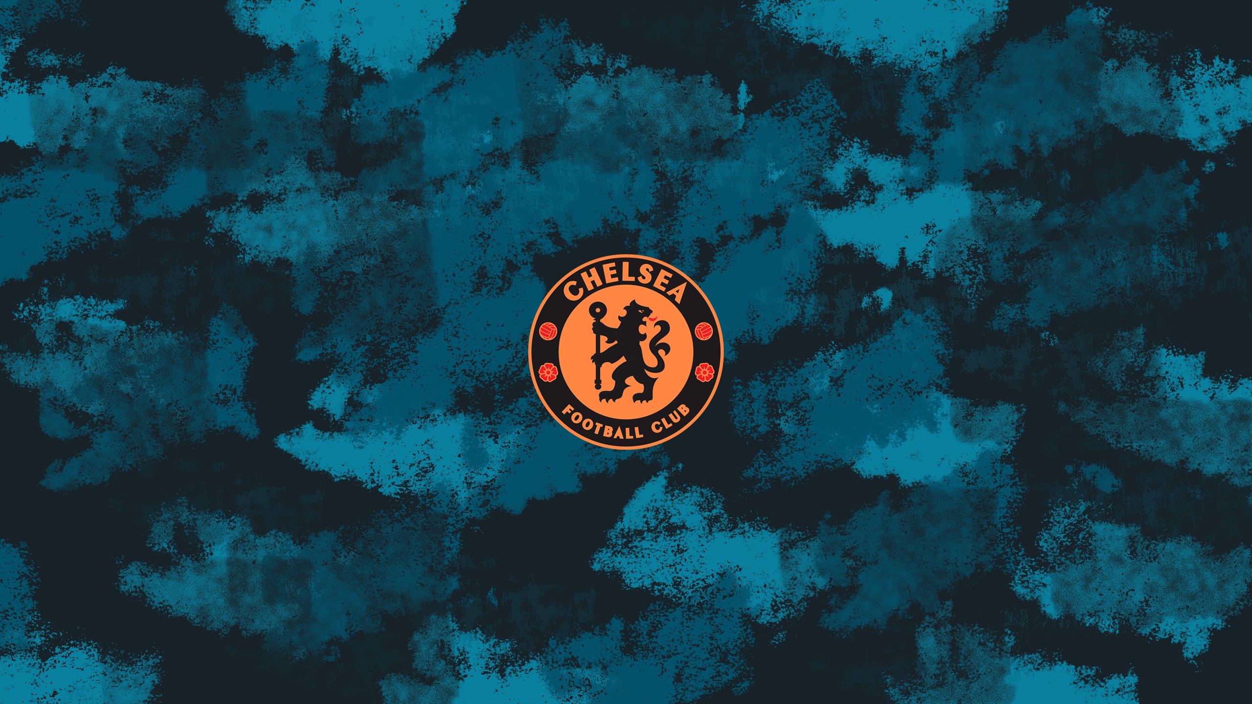 Wallpaper logo, football, soccer, Chelsea, FC Chelsea, Chelsea FC, Emblem for mobile and desktop, section спорт, resolution 2560x1440