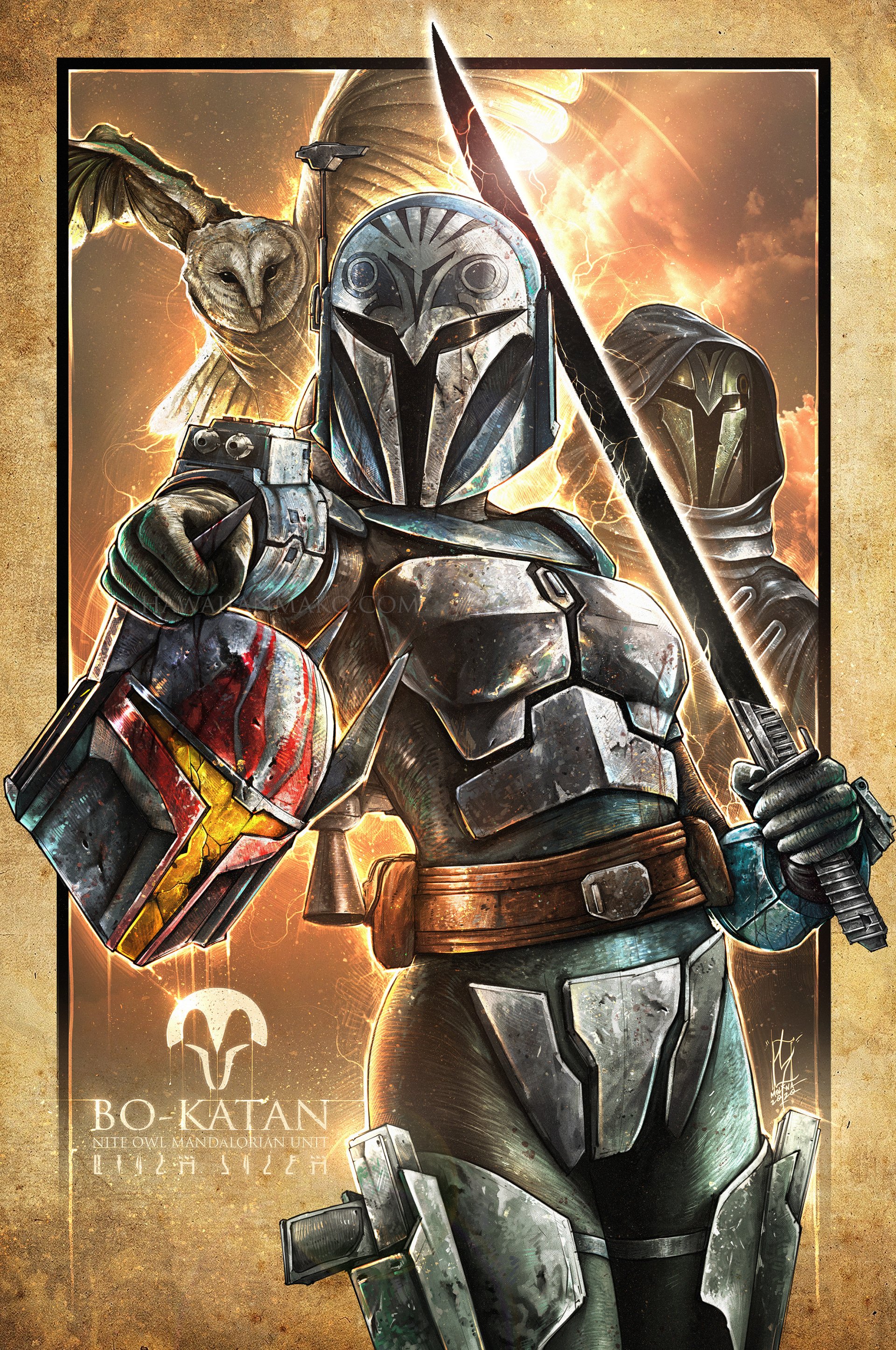 Download Bo Katan Kryze Sci Fi Star Wars Art