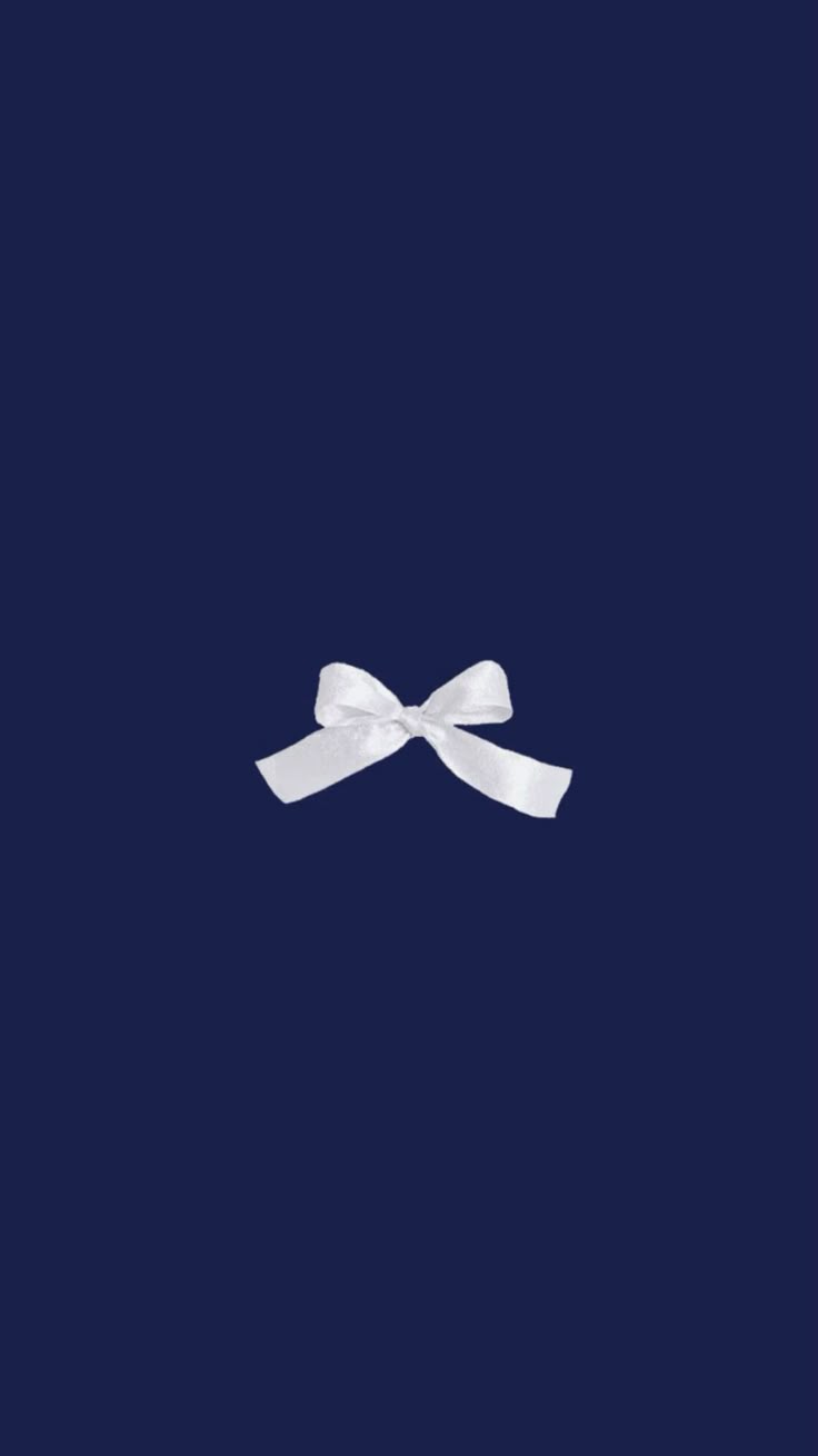 Navy background with bow