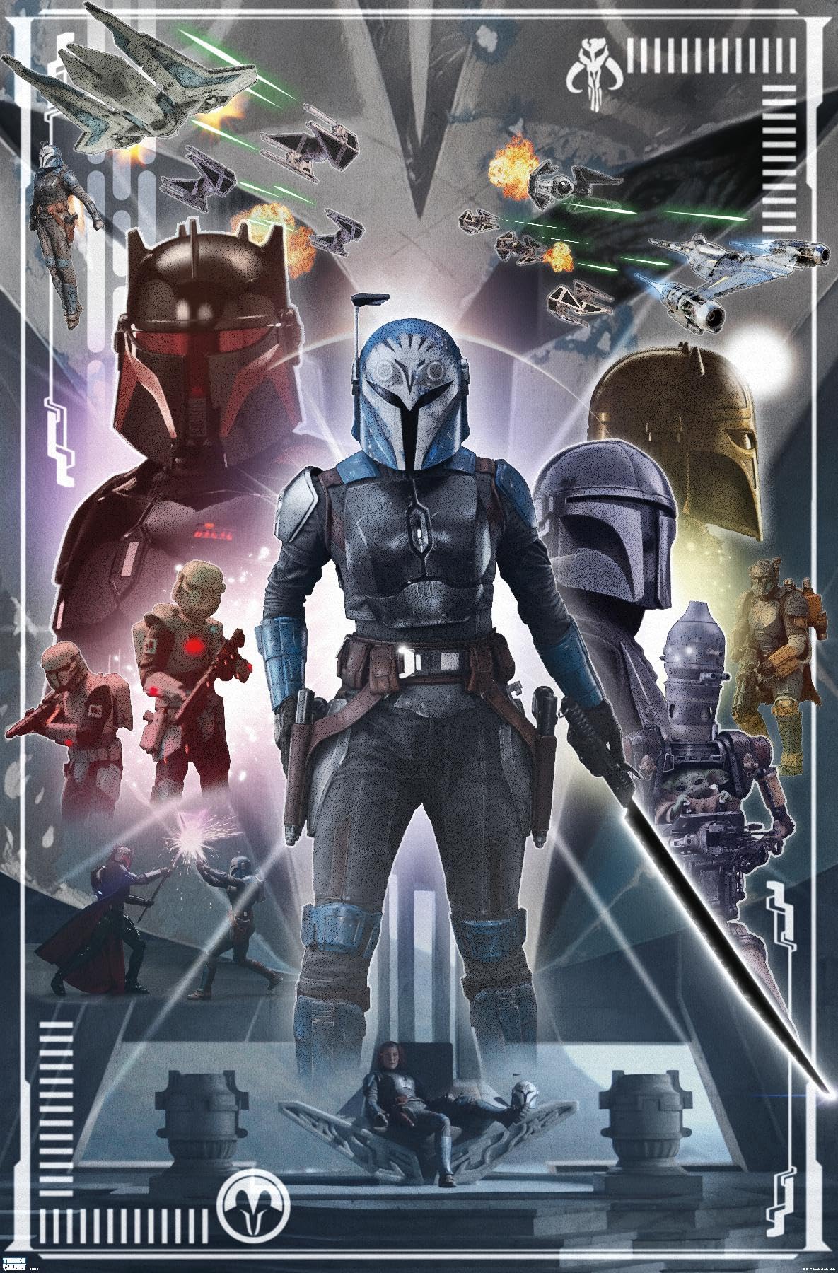 Trends International 24X36 Star Wars: The Mandalorian Season 3 Ballad Of Bo Katan Kryze Wall Poster, 36L X 24W, Unframed Version: Posters & Prints