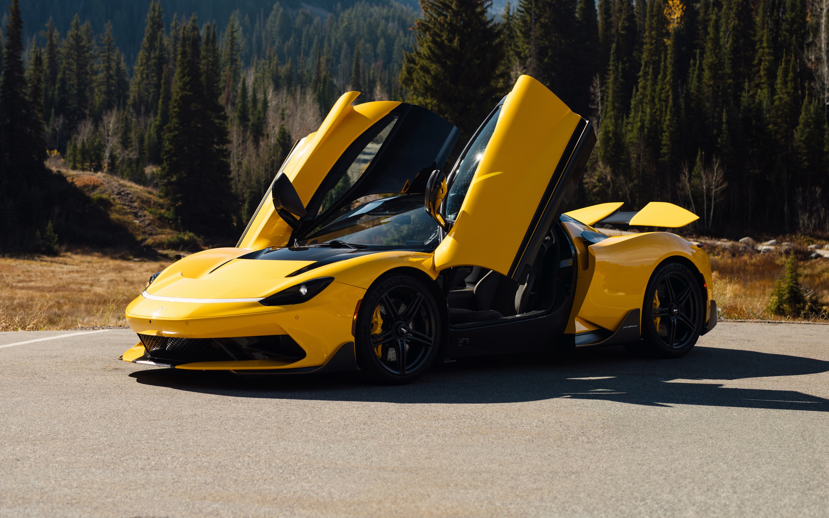 Pininfarina Battista Wallpaper 4K, Electric cars, 5K, Yellow cars
