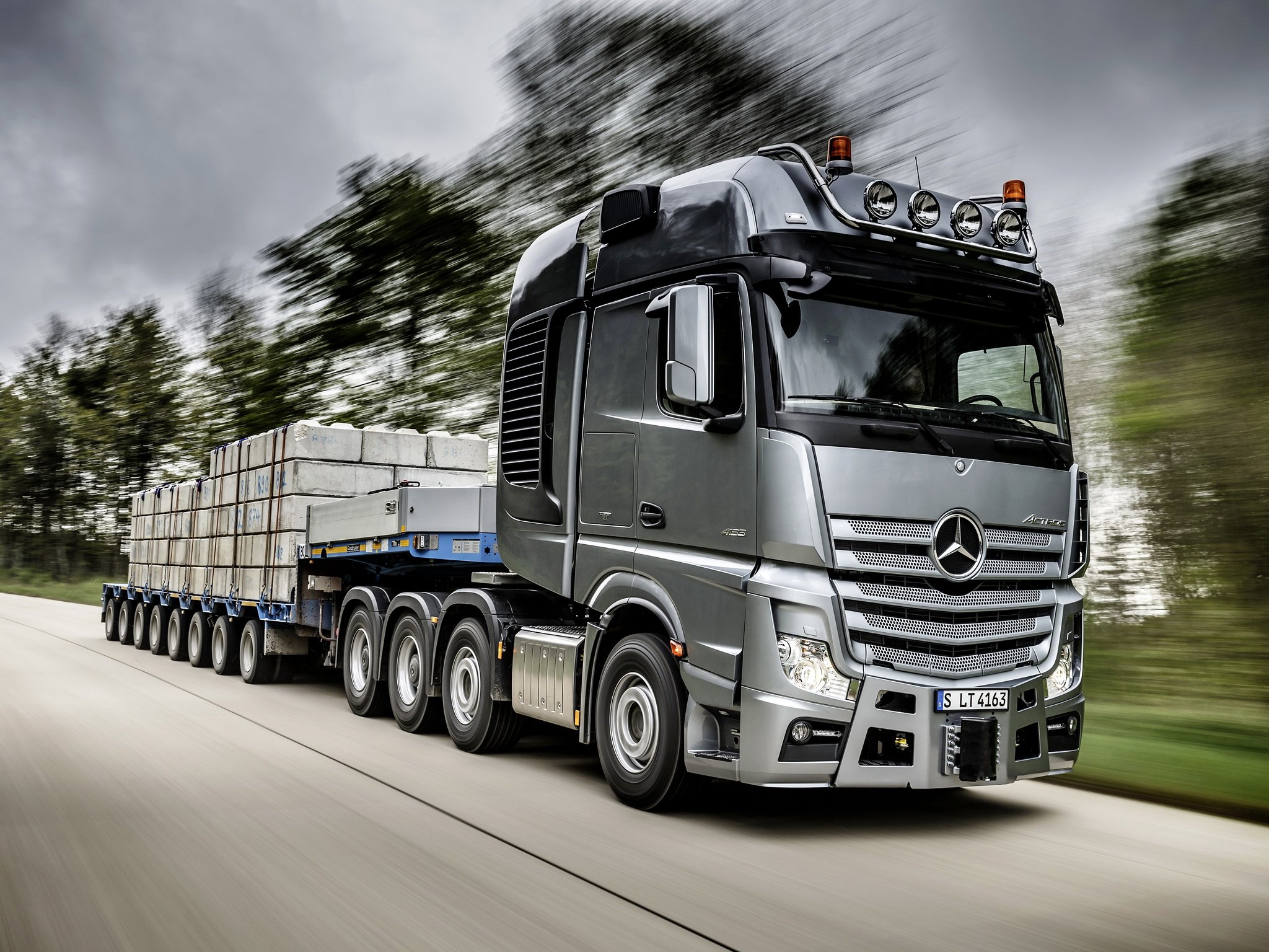 2014, Mercedes, Benz, Actros, 4163, Slt, mp4, Semi, Tractor Wallpaper HD / Desktop and Mobile Background