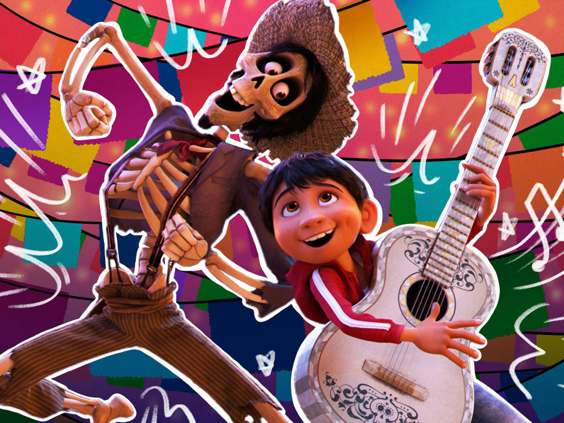 Download Coco Characters Hector Miguel Art Wallpaper