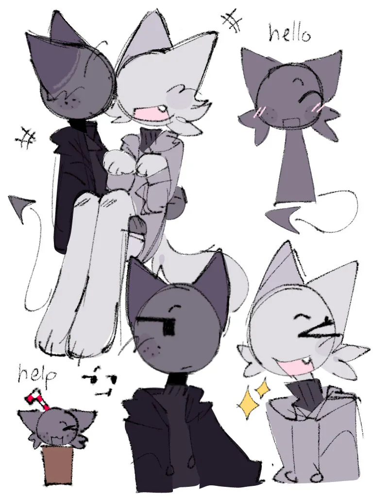 Skittles !! on Game Jolt: Old art of mine Wenda x gray