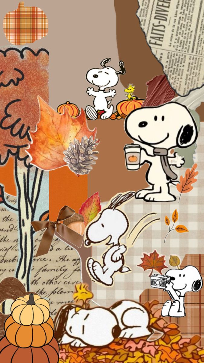 Snoopy Autumn Vibes. Halloween wallpaper cute, Snoopy wallpaper, Cute fall wallpaper