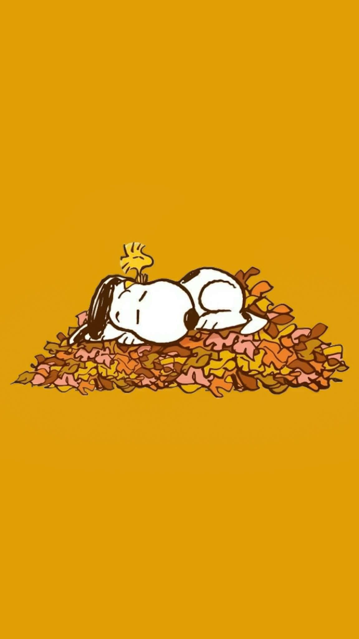 Snoopy Fall Wallpaper