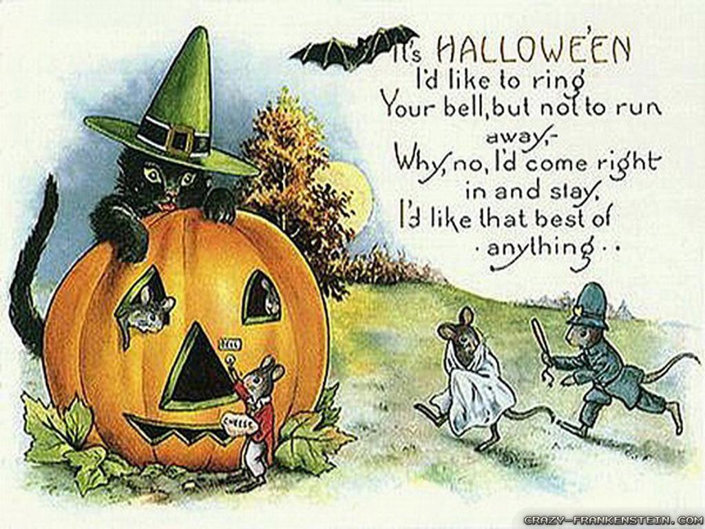 Cute Vintage Halloween Wallpaper, HD Cute Vintage Halloween Background on WallpaperBat