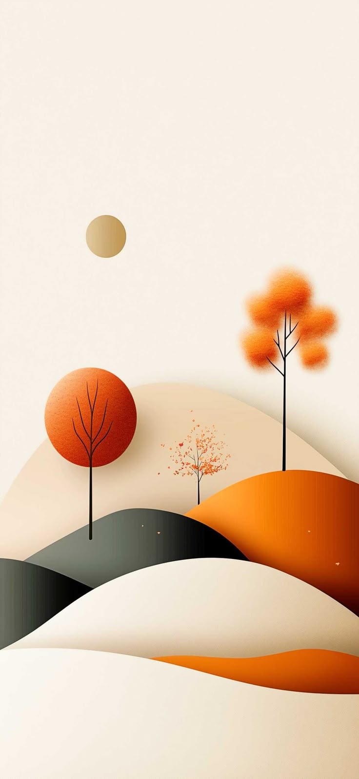 Fall Minimalist Wallpaper For A Sleek Seasonal iPhone