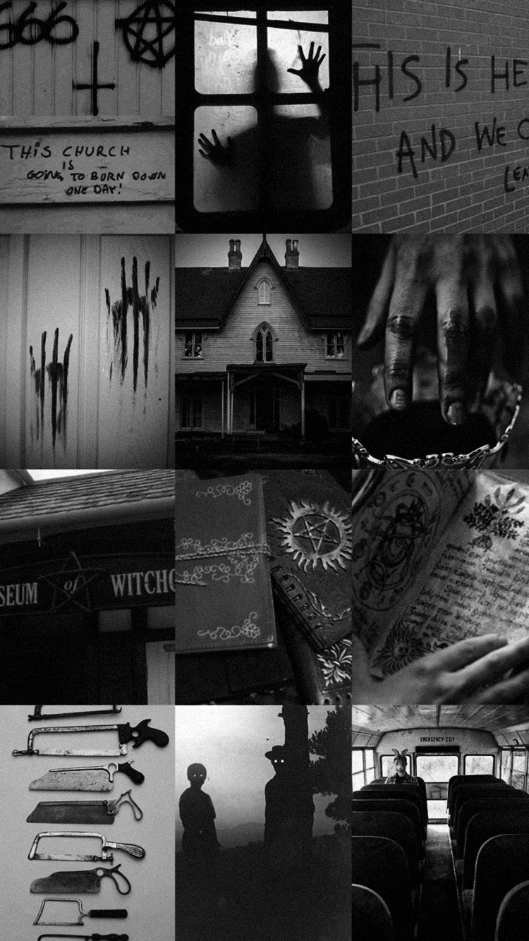 image tagged with halloween, collage, halloween lockscreen