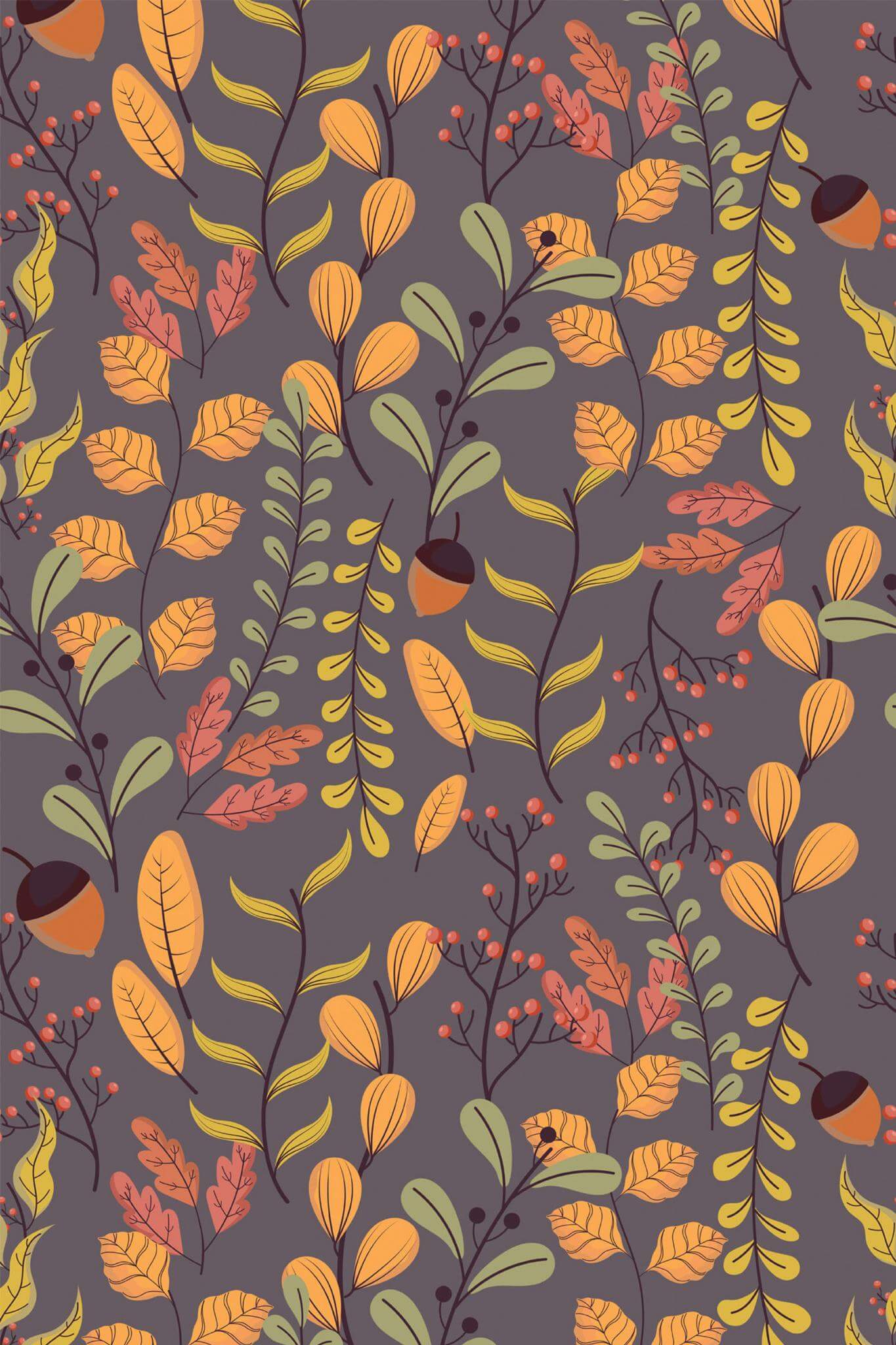 Boho Fall Peel And Stick Wallpaper Or Non Pasted
