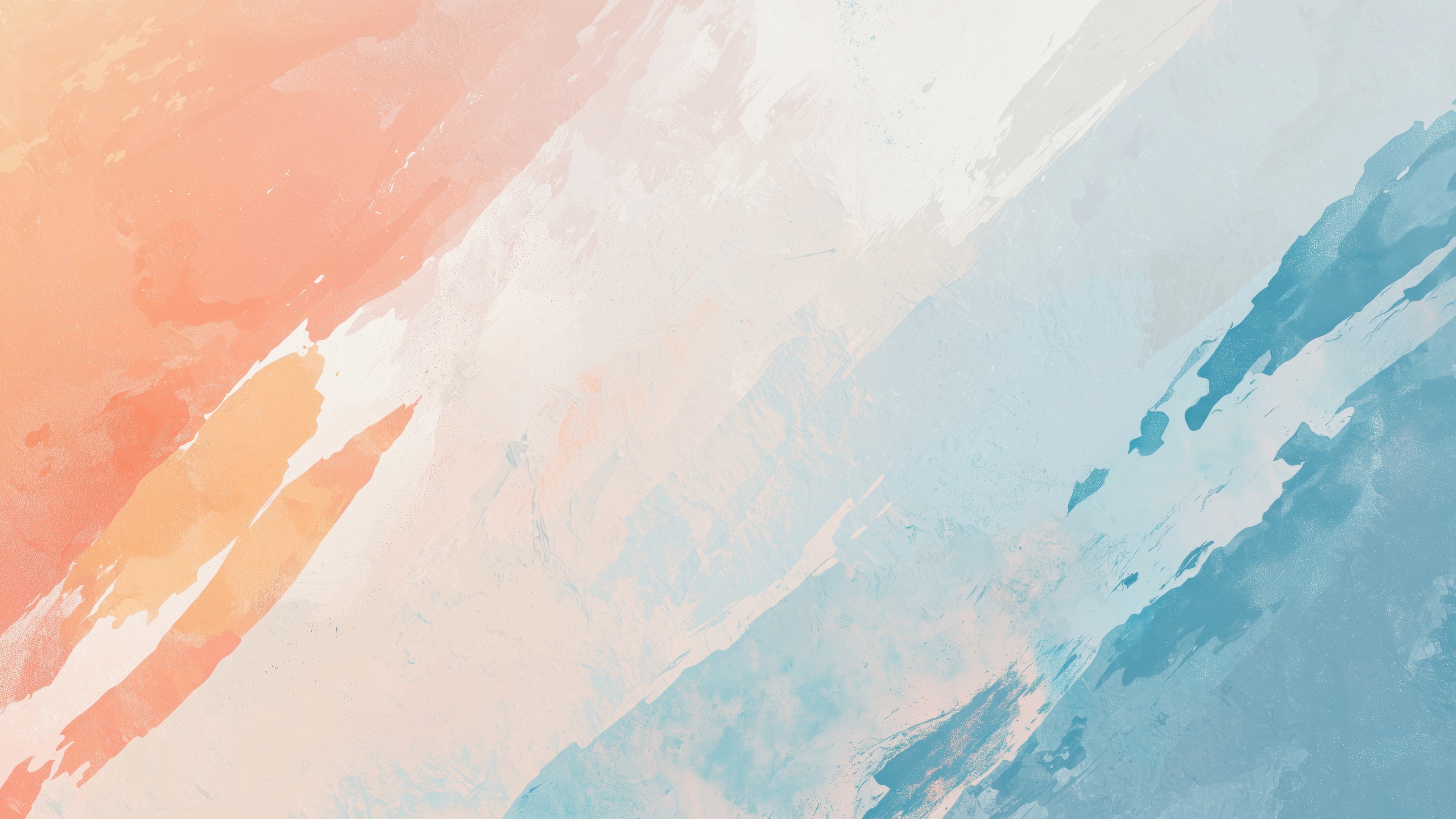 Minimalist Wallpaper 4K, Blue and orange palette