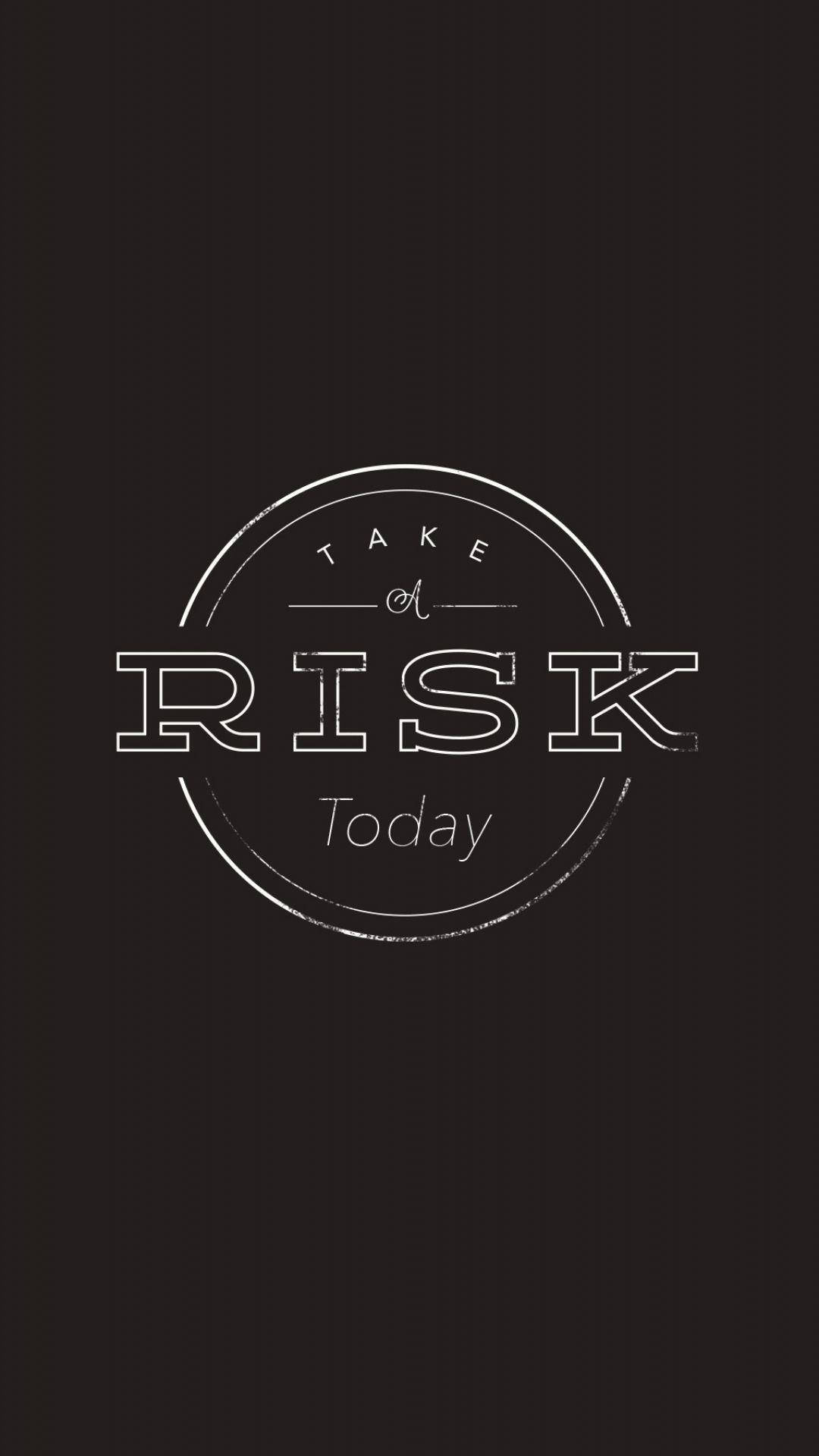 Download Taking Risk Motivational Quotes iPhone Wallpaper