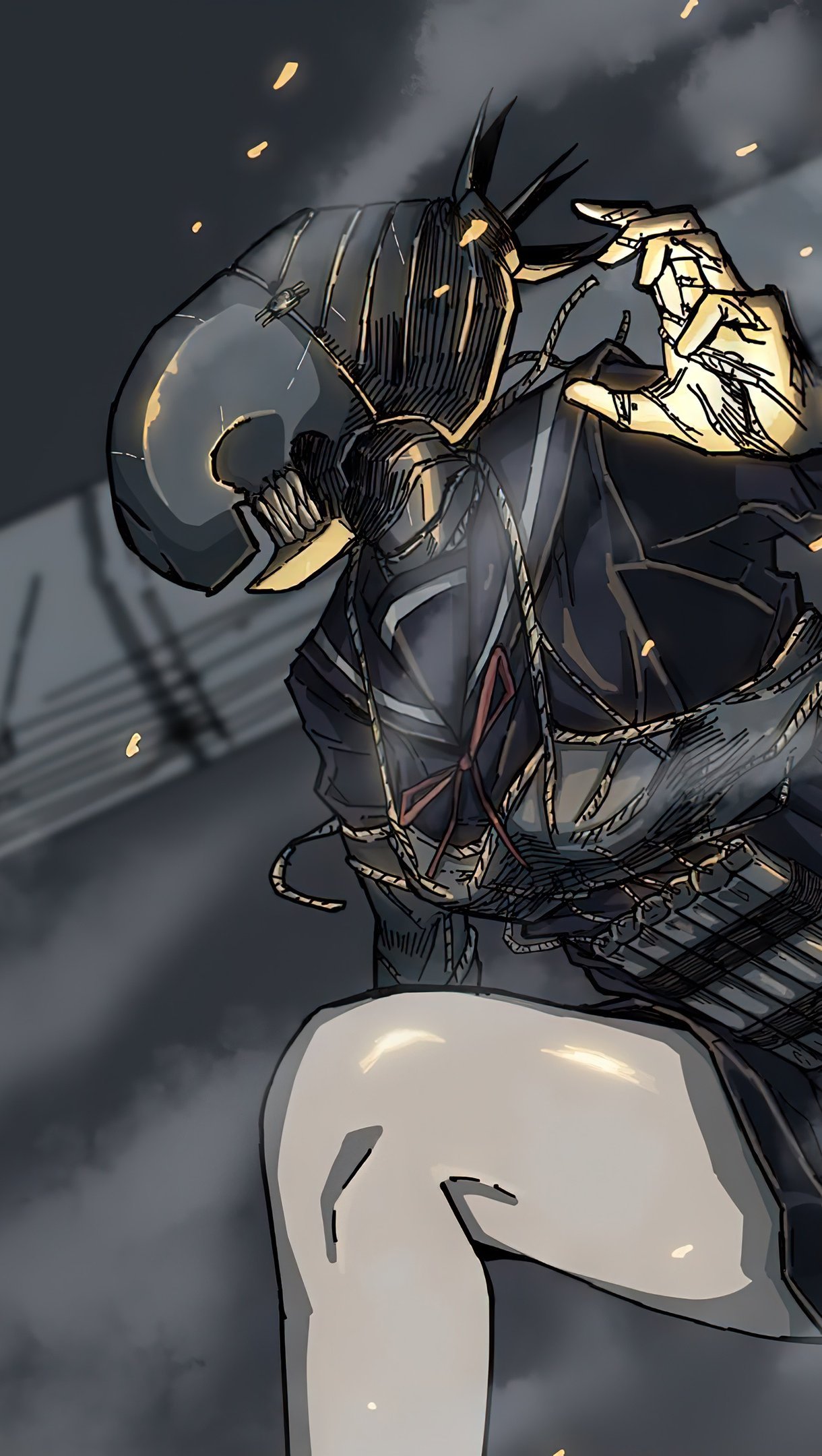 Chainsaw Man Reze Bomb Devil Hybrid Anime Wallpaper 4k for iPhone and Mobile Phone