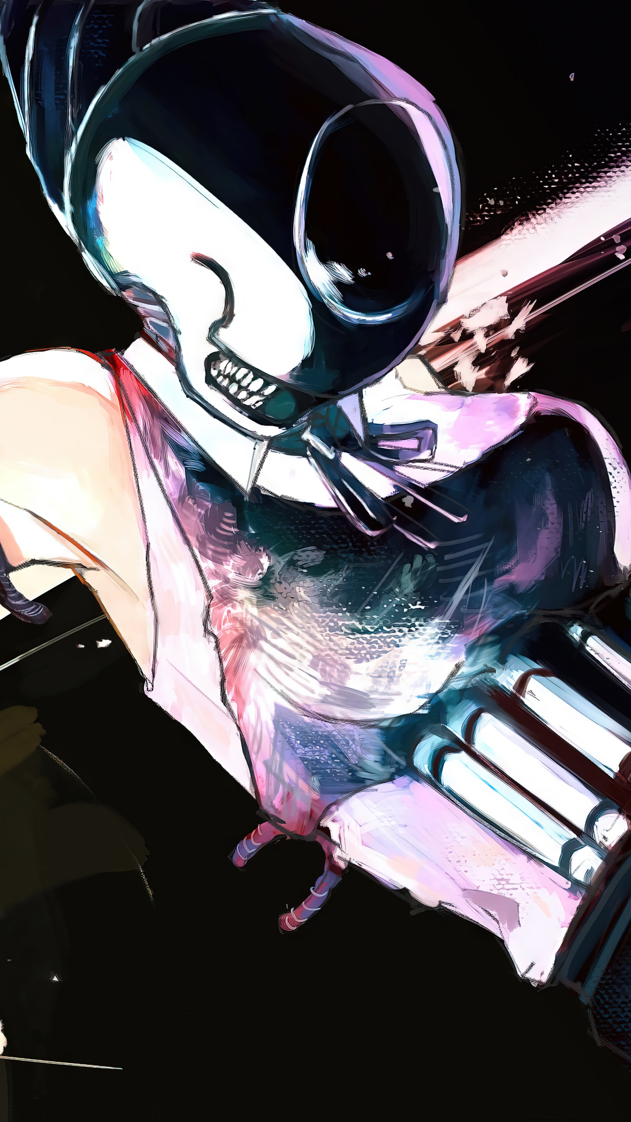 Chainsaw Man Reze Bomb Devil Hybrid Form 4K Wallpaper iPhone HD Phone j