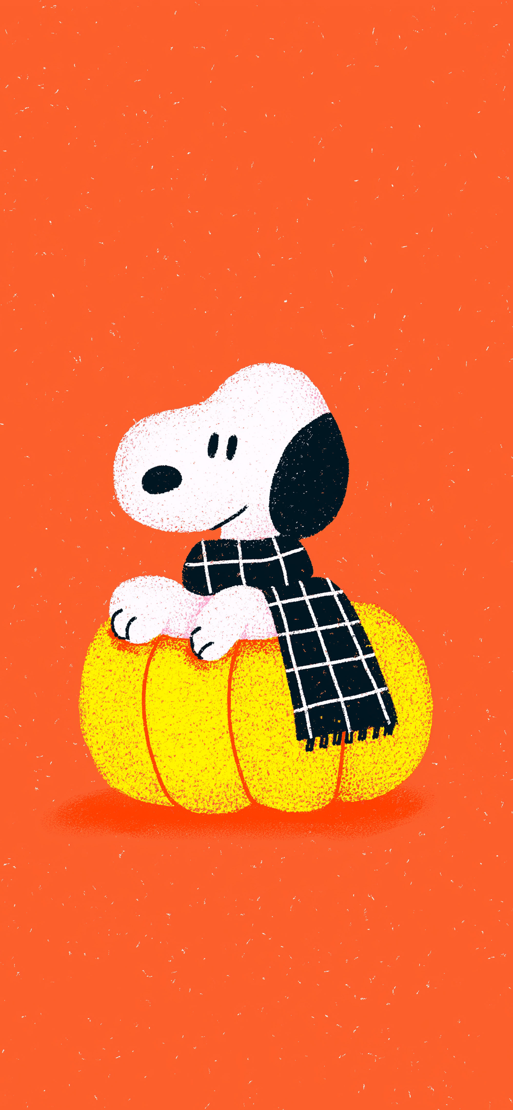 Snoopy in Pumpkin Orange Fall Wallpaper Wallpaper HD