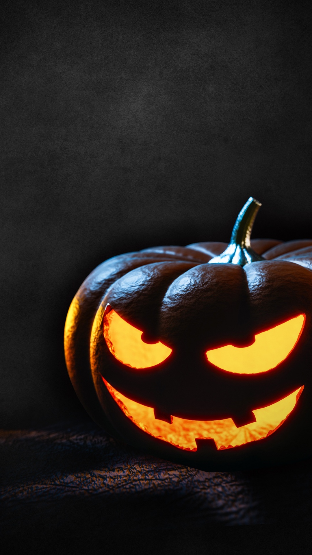 Halloween Pumpkin Wallpaper 4K, Scary, Dark, Glowing