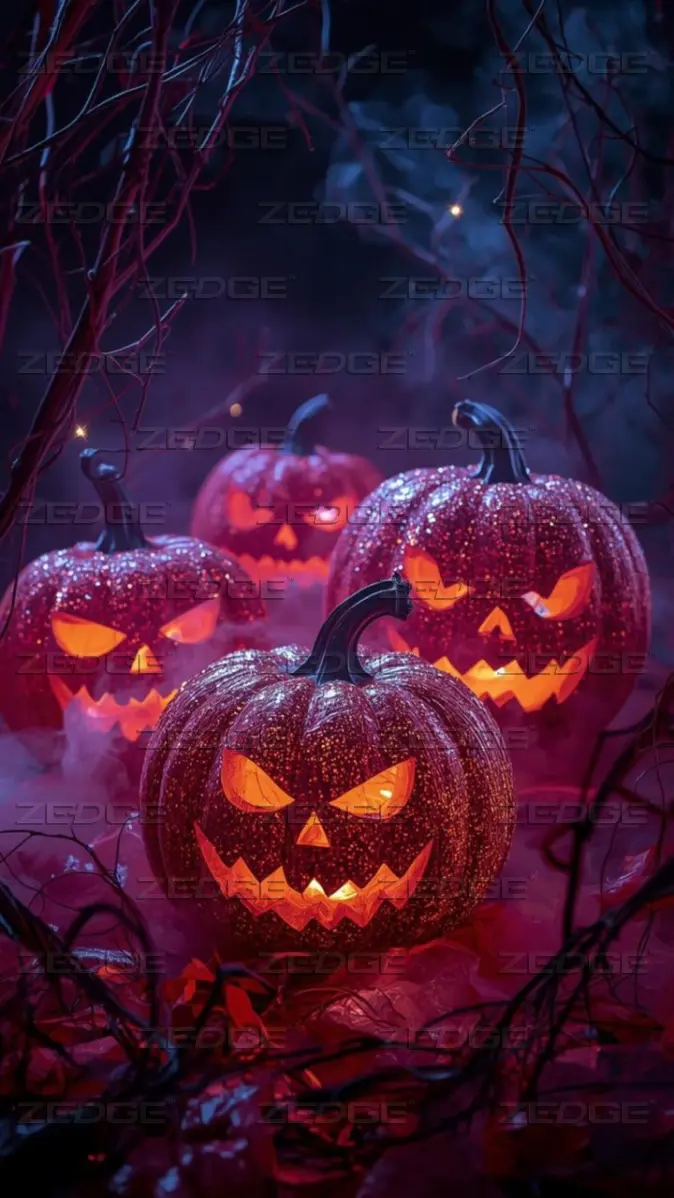 Glowing Halloween wallpaper