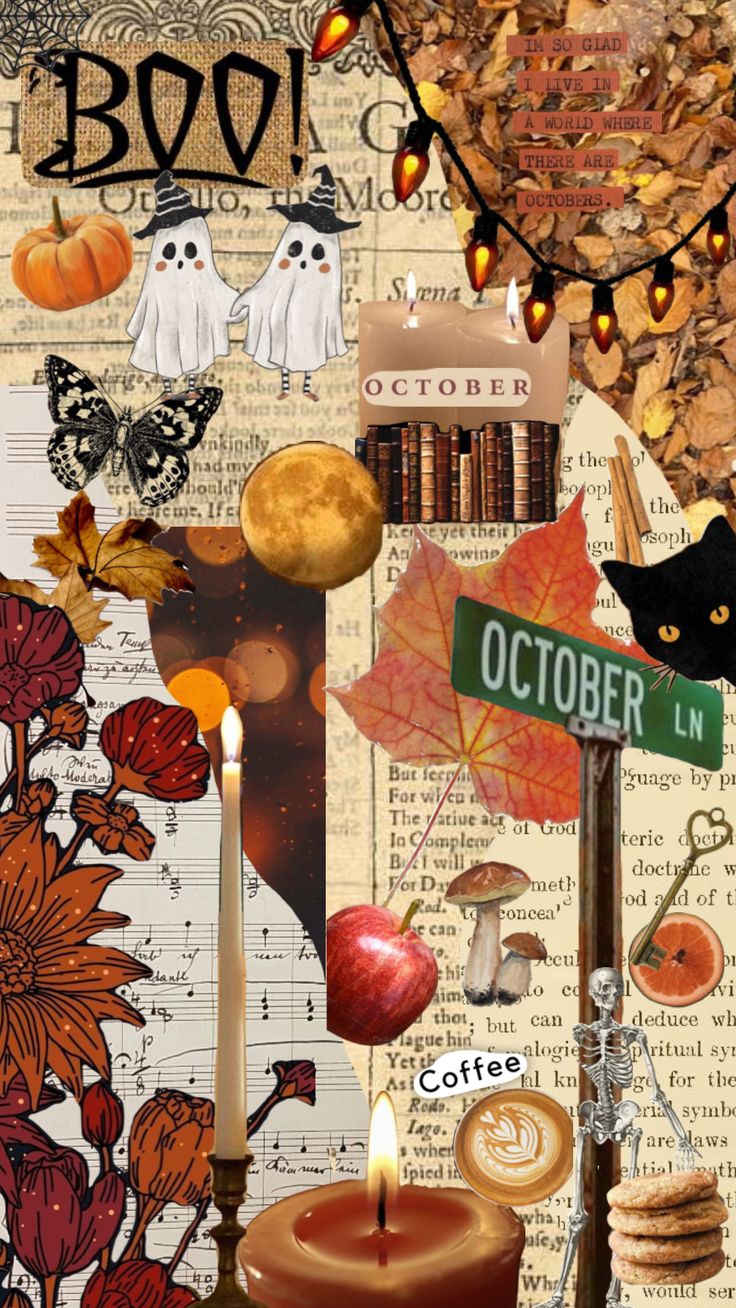 Vintage Halloween Collage