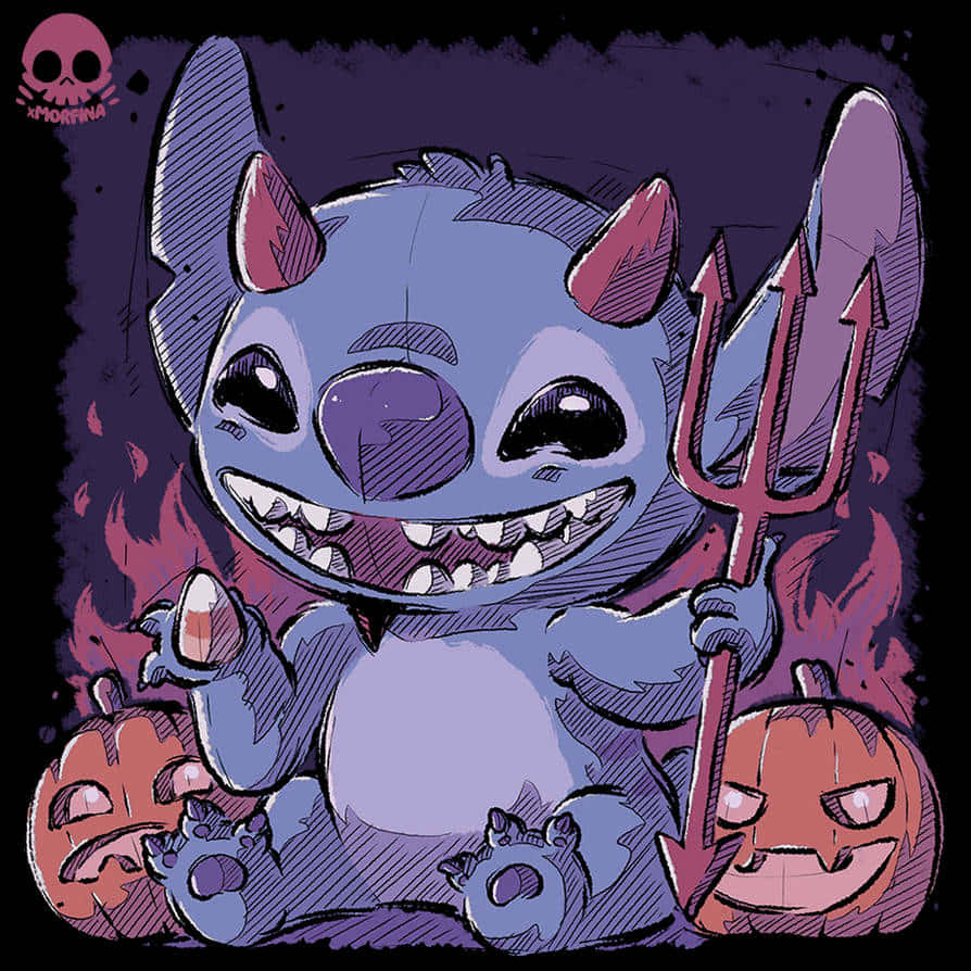 Download Get ready for a scary and fun Lilo And Stitch Halloween! Wallpaper