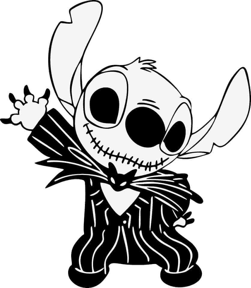 Sticker Sticker stitch disney halloween hero EN549