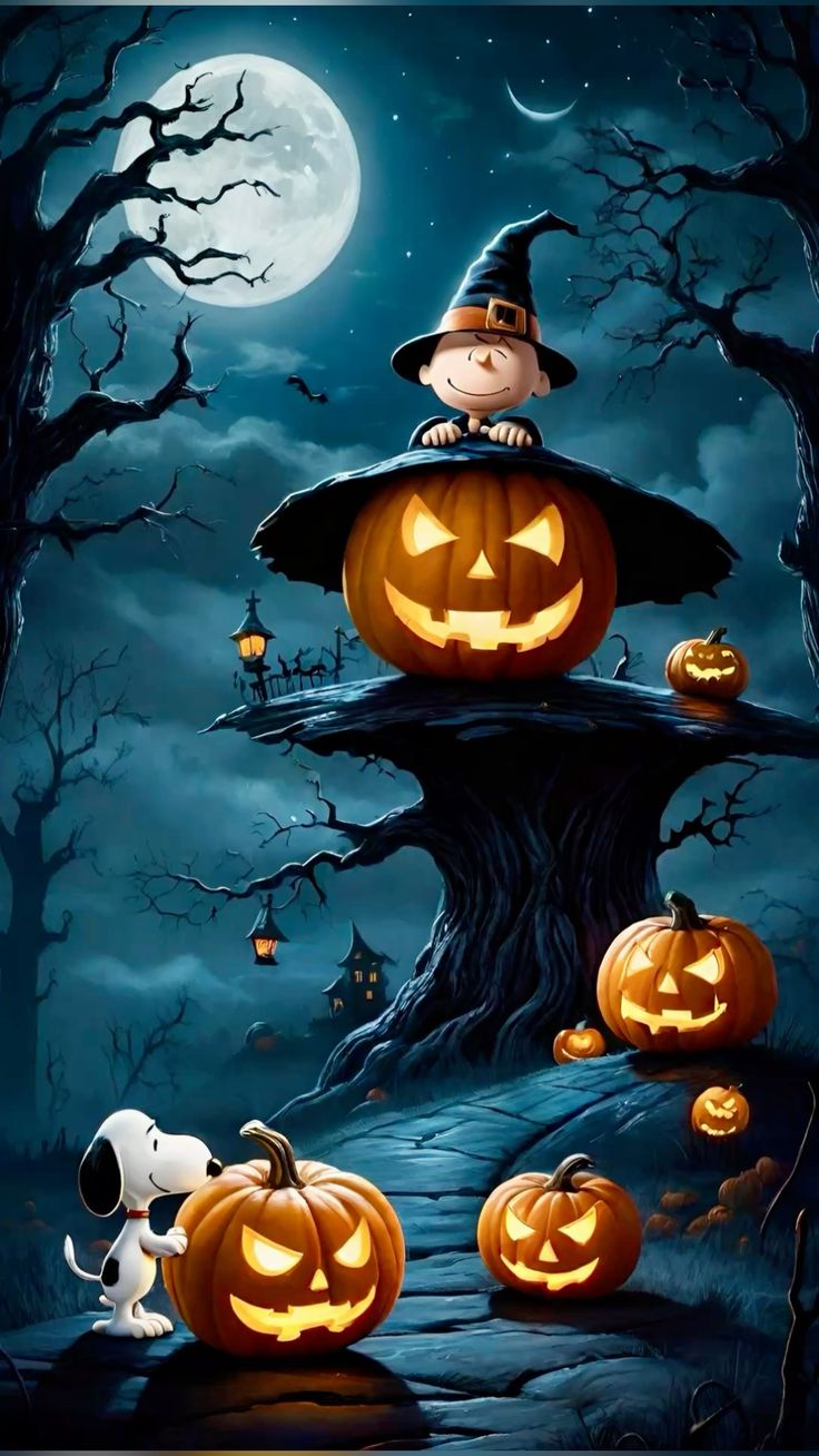 Snoopy & Charlie Brown Pumkins