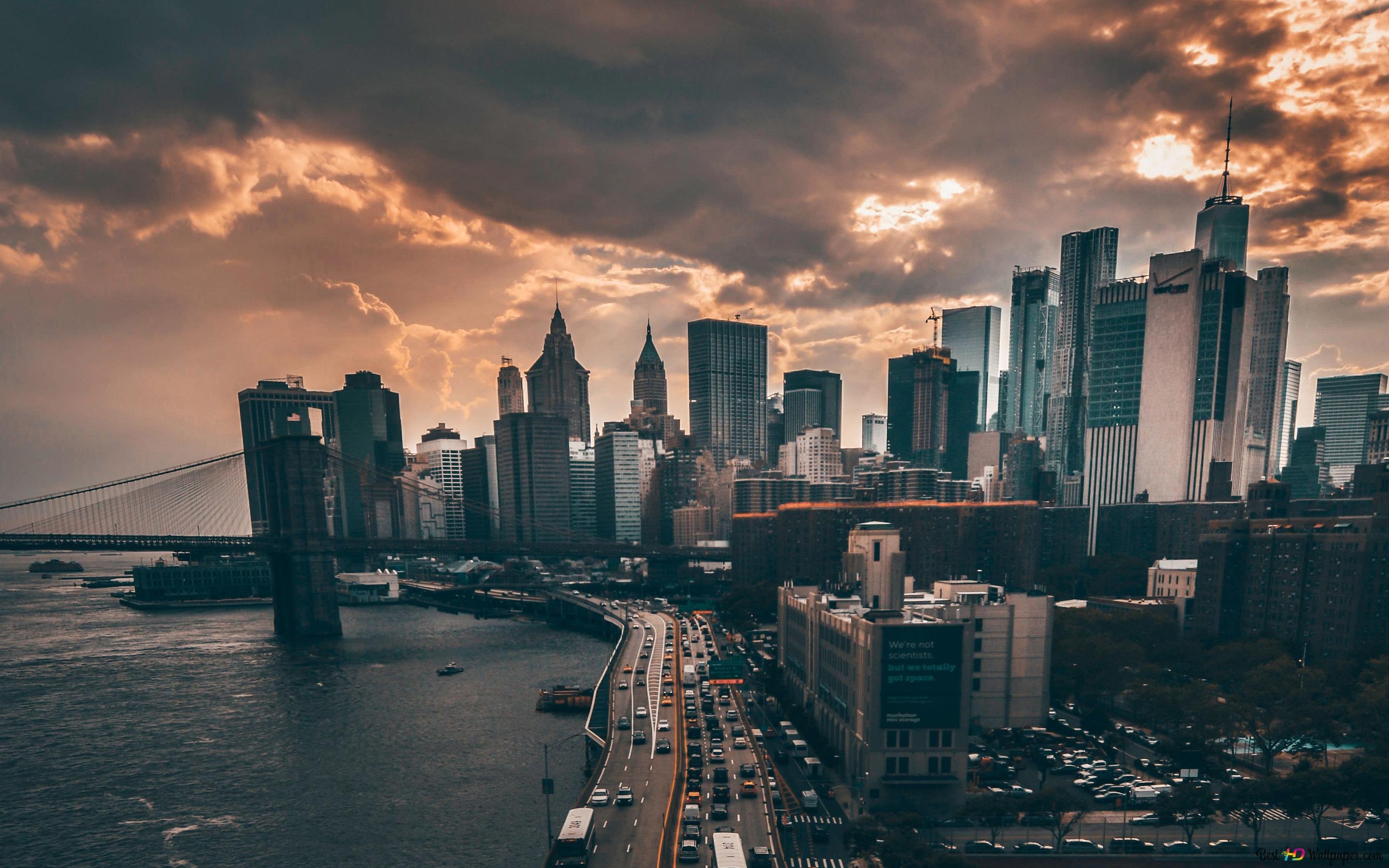 Manhattan, New York City 4K wallpaper download