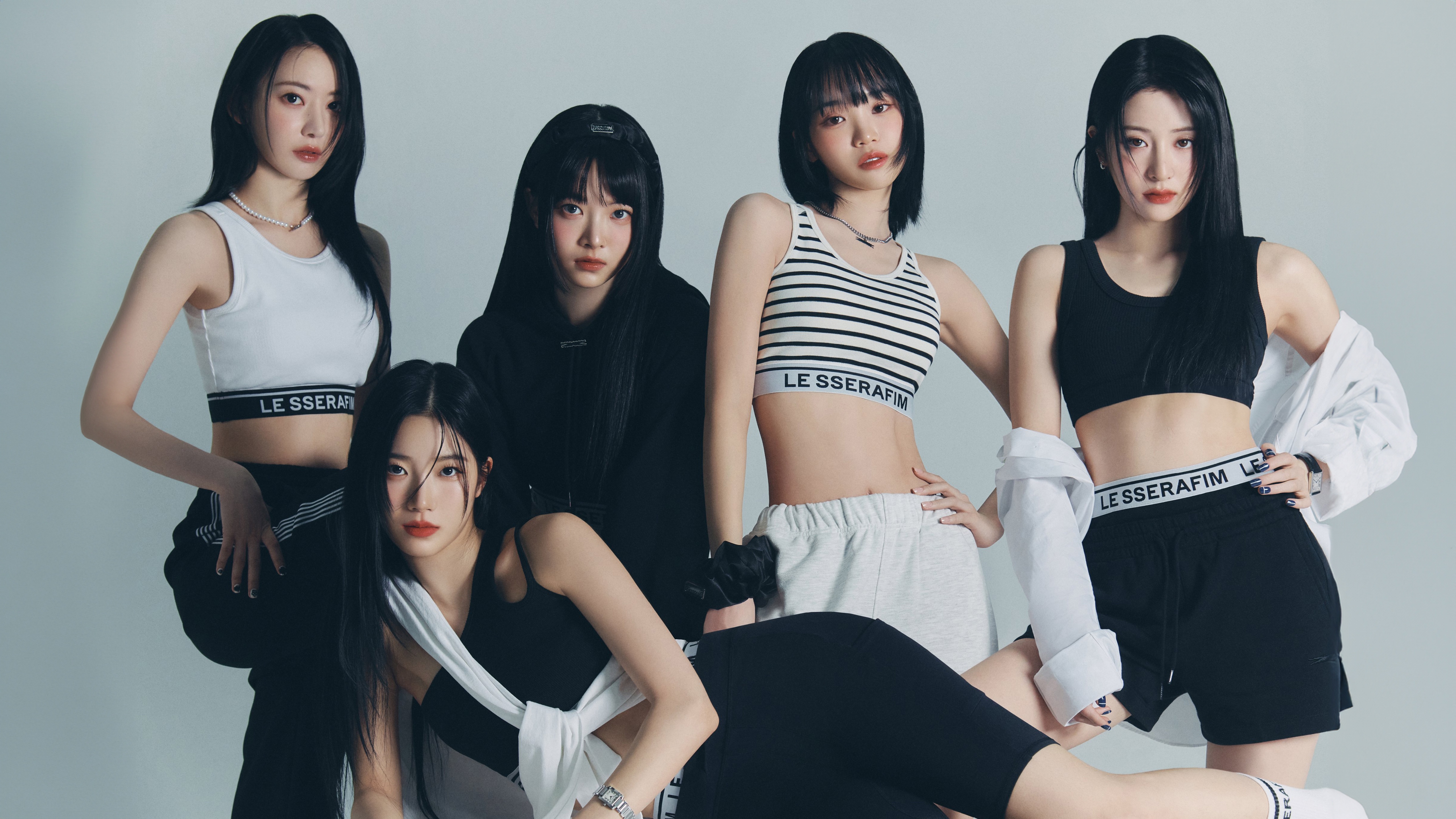 Wallpaper Music, K Pop, Kazuha, Girl Group, The Sserafim, Sakura Miyawaki, Huh Yunjin, Hong Eunchae For Mobile And Desktop, Section музыка, Resolution 5120x2880