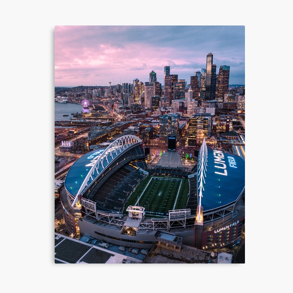 Seattle Lumen Field Sunset Poster