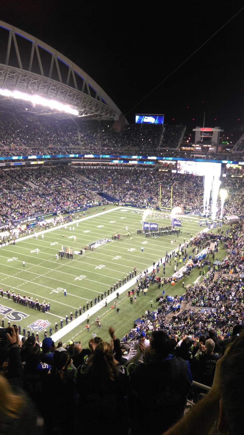 Lumen Field, section 344, row W, seat 2 Seahawks, Shared Anonymously