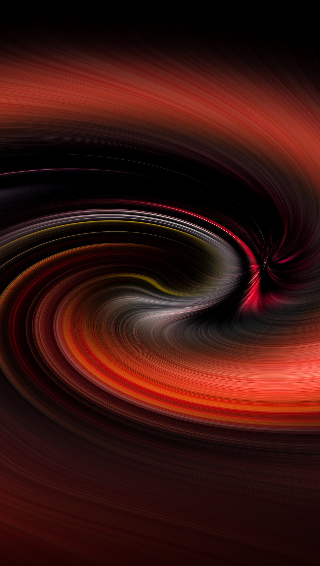 Red spiral in motion Wallpaper 4k for iPhone and Mobile Phone