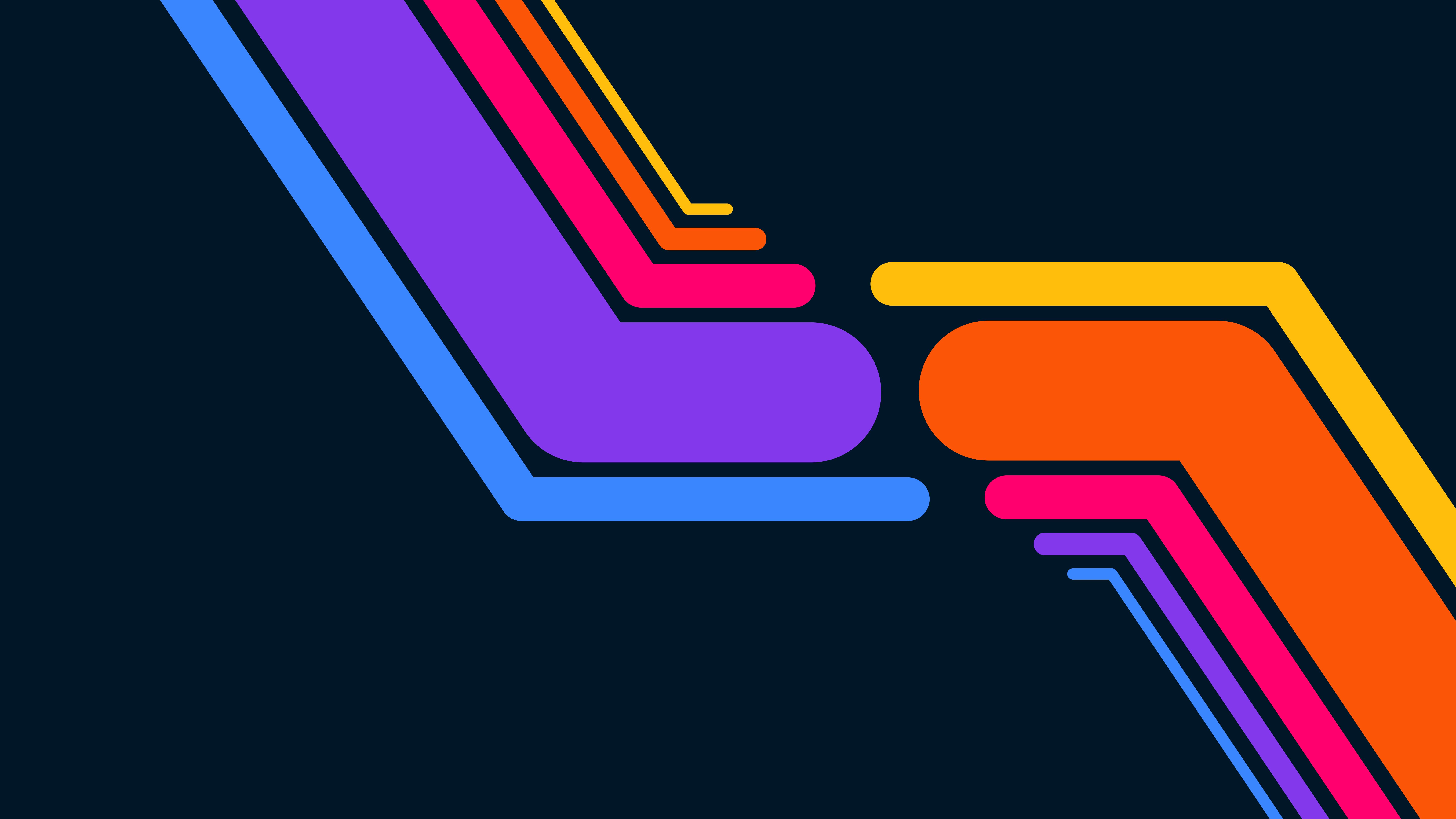 Minimalist colored lines Wallpaper 8k for Desktop