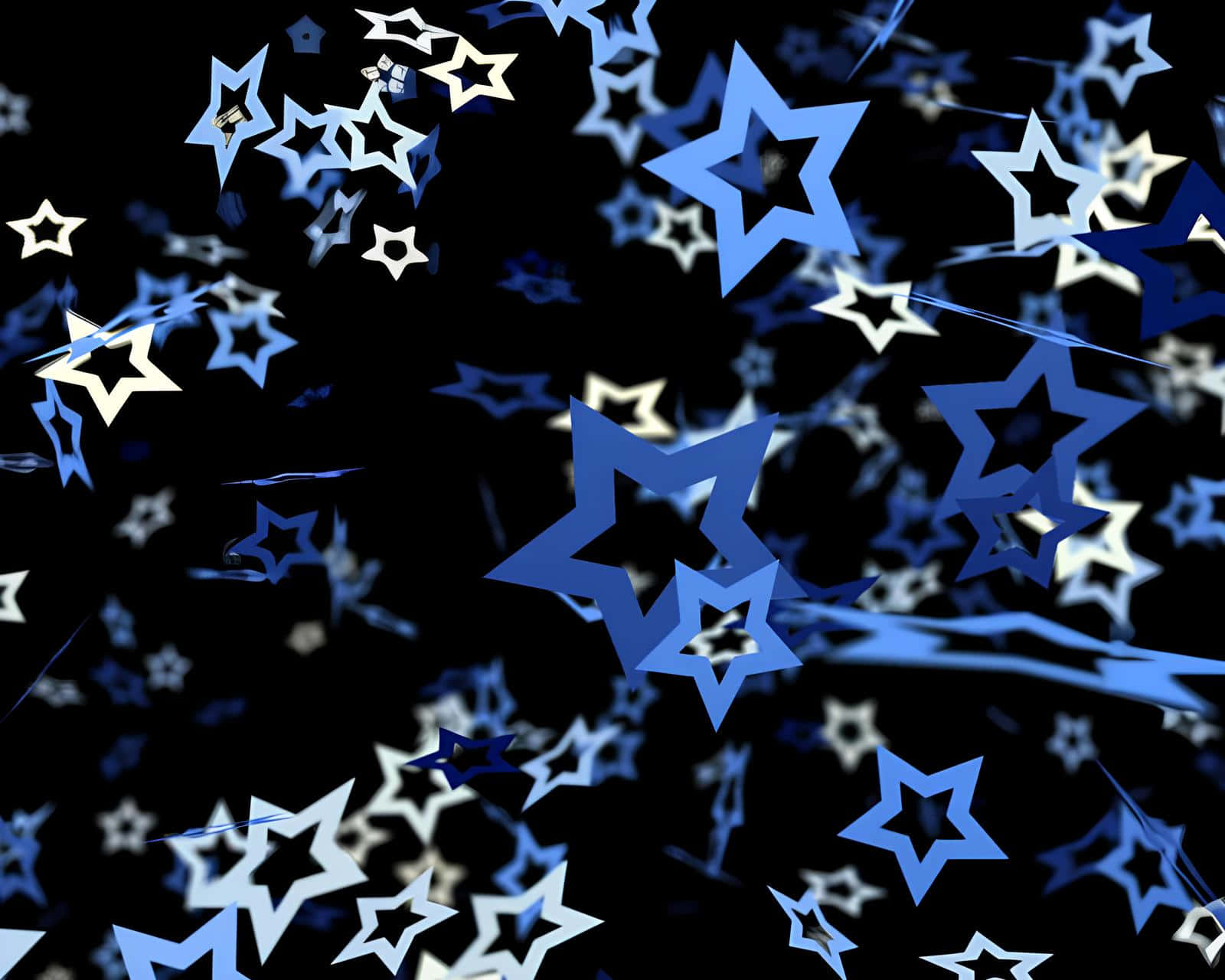 Download Blue Stars Abstract Pattern Wallpaper