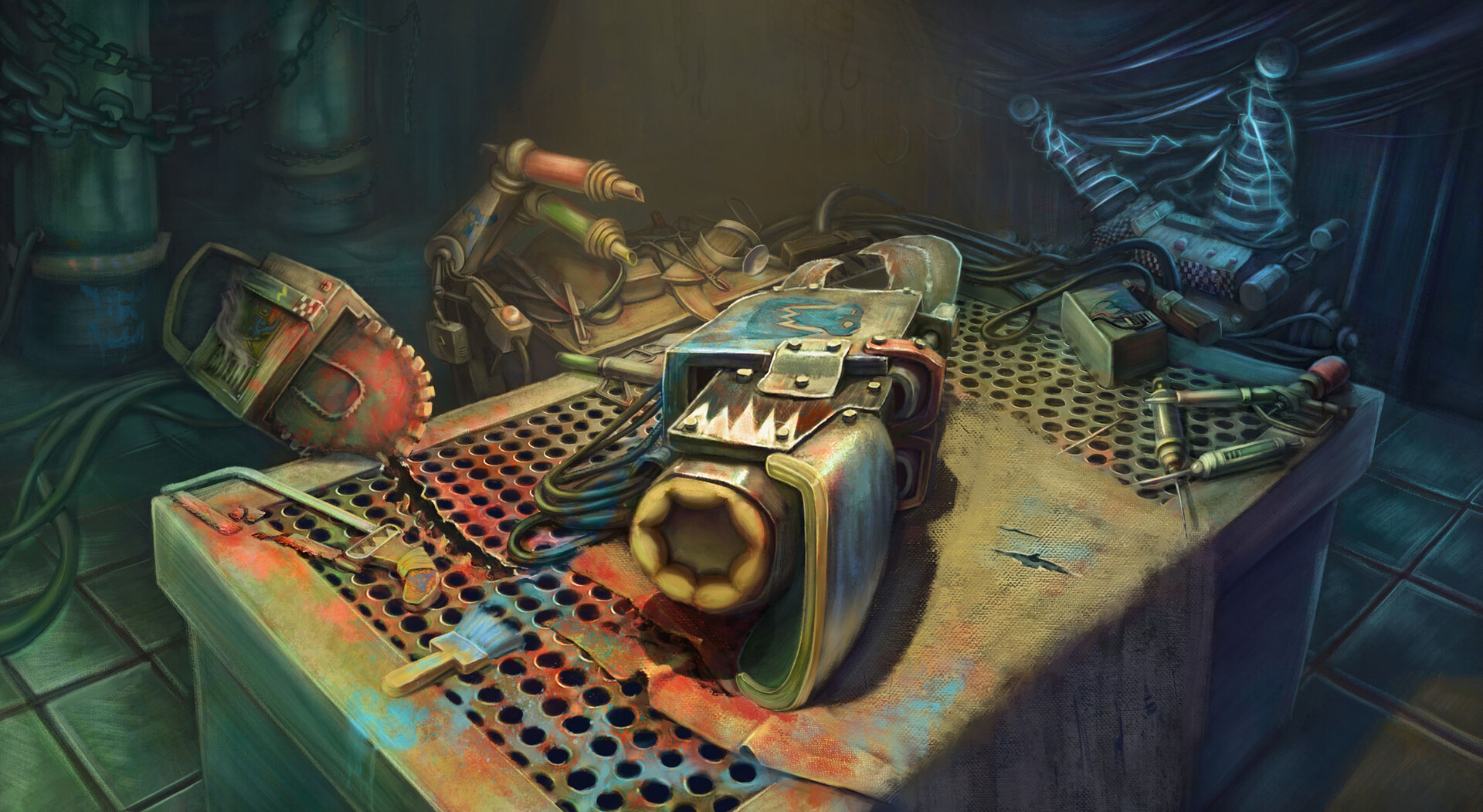 Warhammer Ork Painboy laboratory