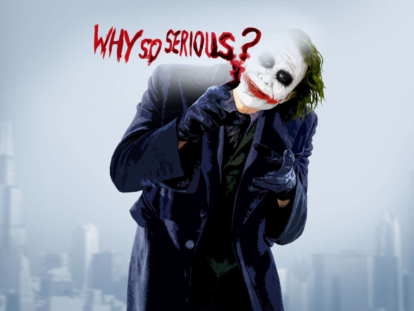 The Joker from The Dark Knight Desktop wallpaper 1400x1050