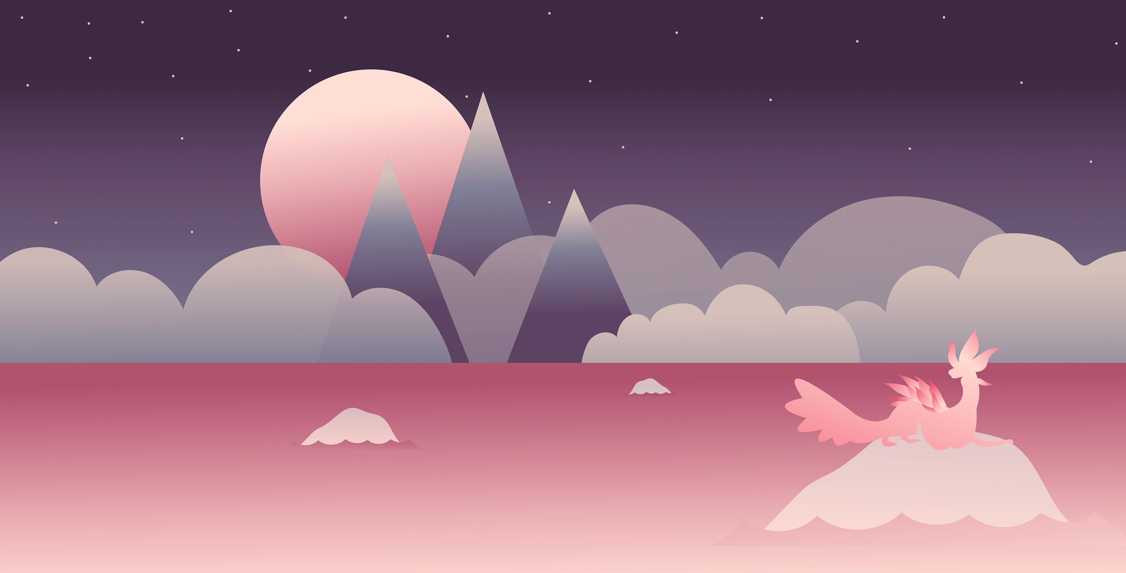 Pink World Minimalist Wallpaper, HD Artist Wallpaper, 4k Wallpaper, Image, Background, Photos and Picture