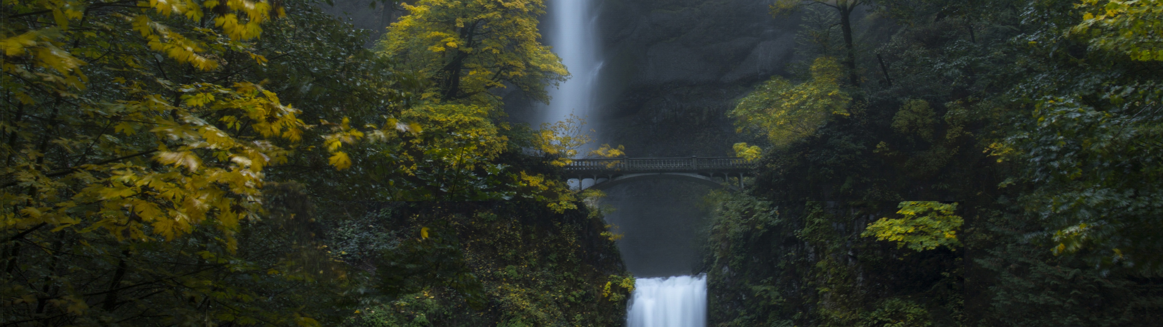 Multnomah Falls Wallpaper 4K, Oregon, Forest, Waterfalls