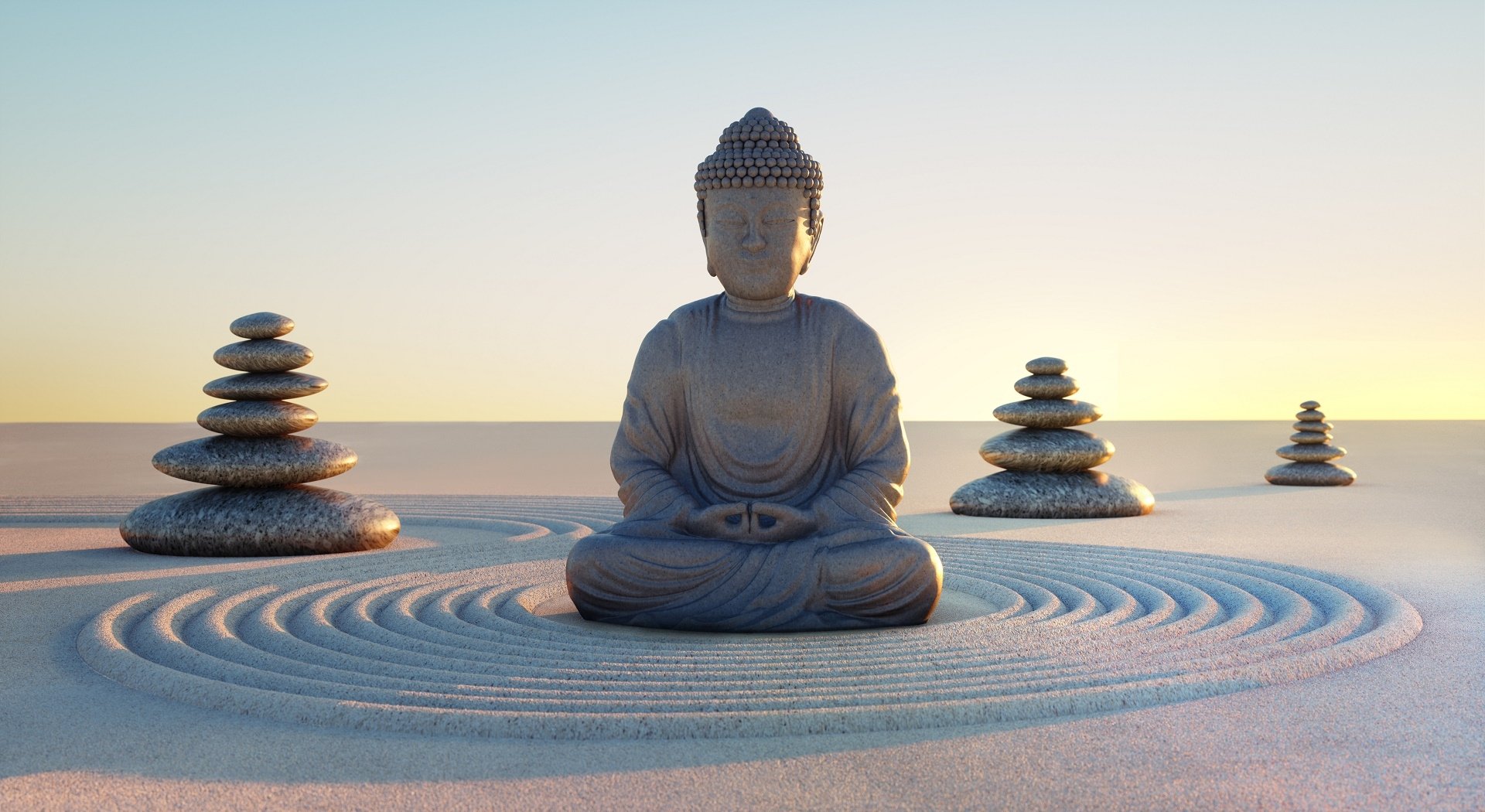 Buddha Serenity: HD Wallpaper for Peaceful Reflection