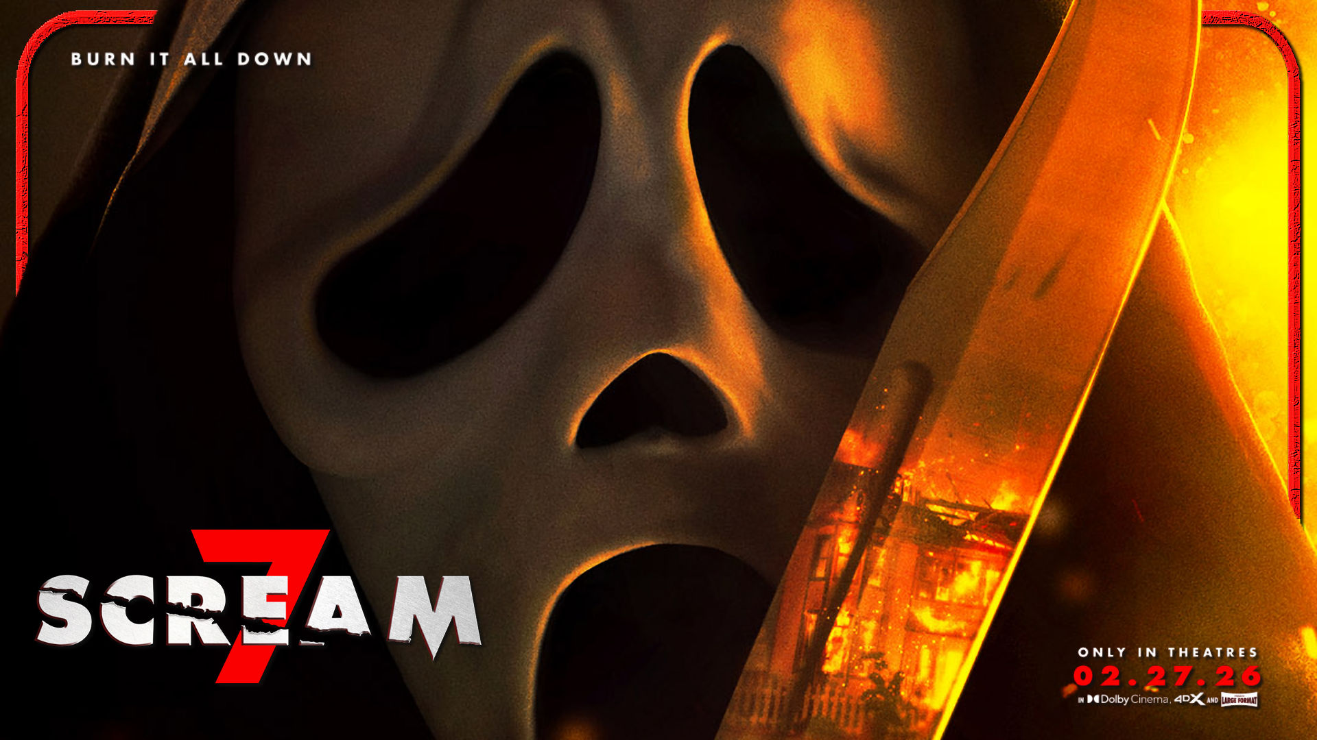Ghost Face Burns It All Down in the First for Scream 7 of the Force