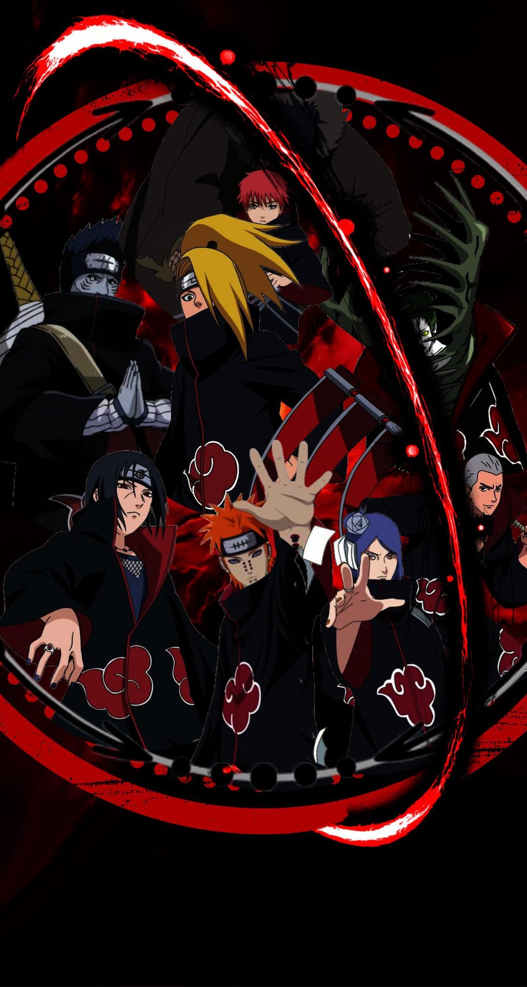 Akatsuki wallpaper i made, last try in this style if it doesn't get much I'll change back to the manga style