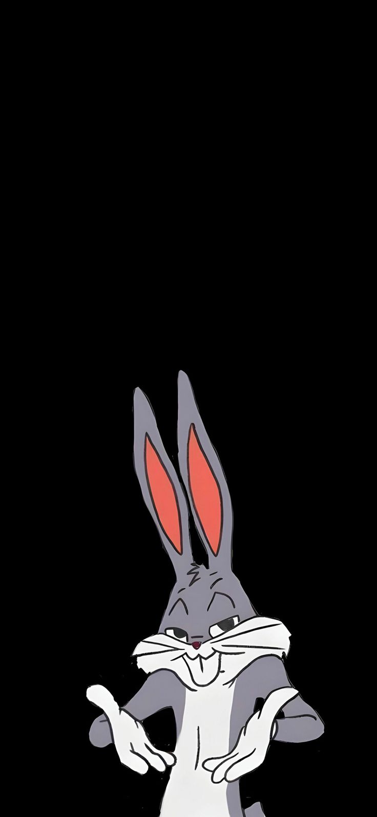 Bugs Bunny Minimalistic Dark Wallpaper