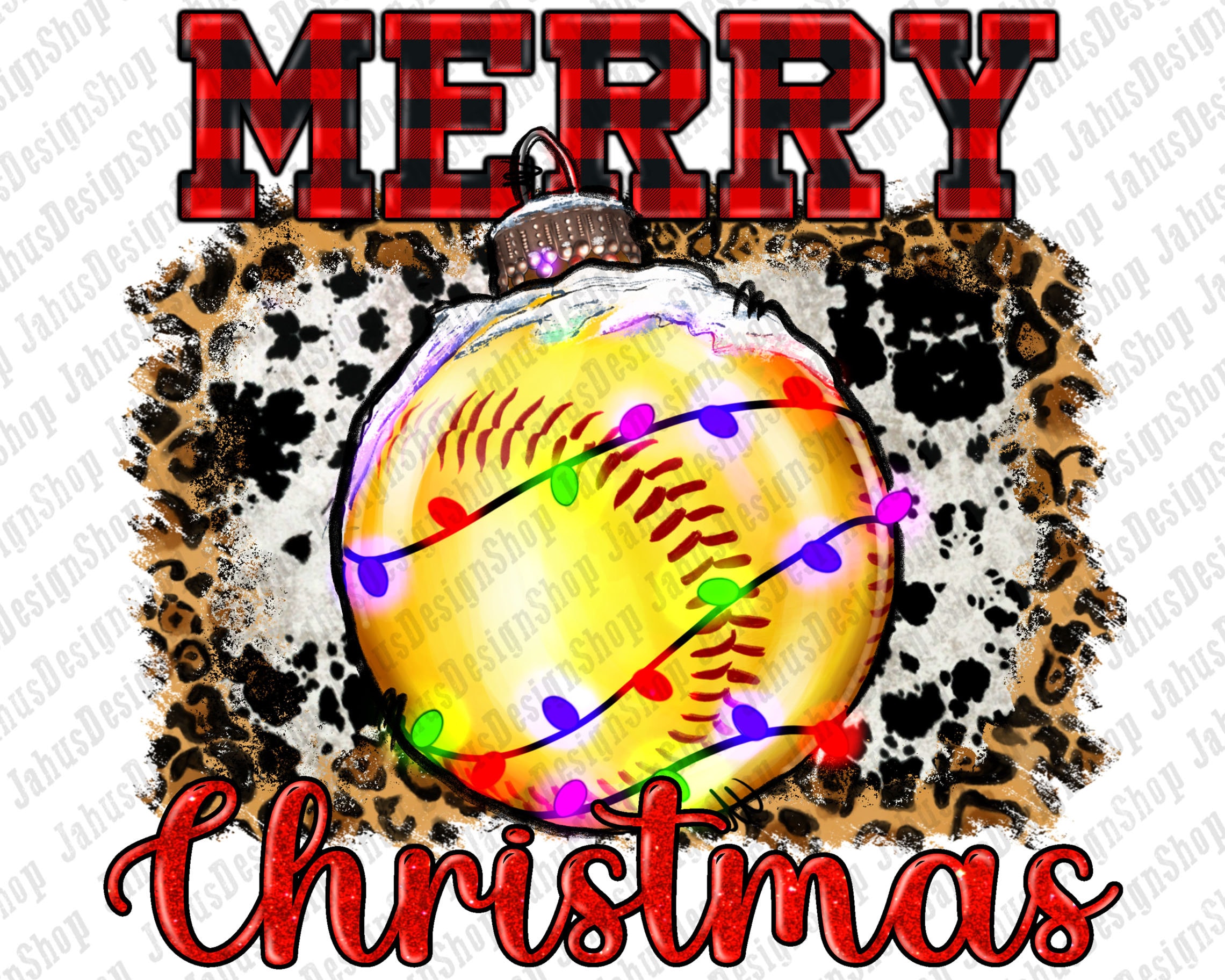 Ornament Merry Christmas PNG Design, Softball Png, Christmas Softball Png, Christmas Sport PNG, Christmas Sublimation, Instant Download