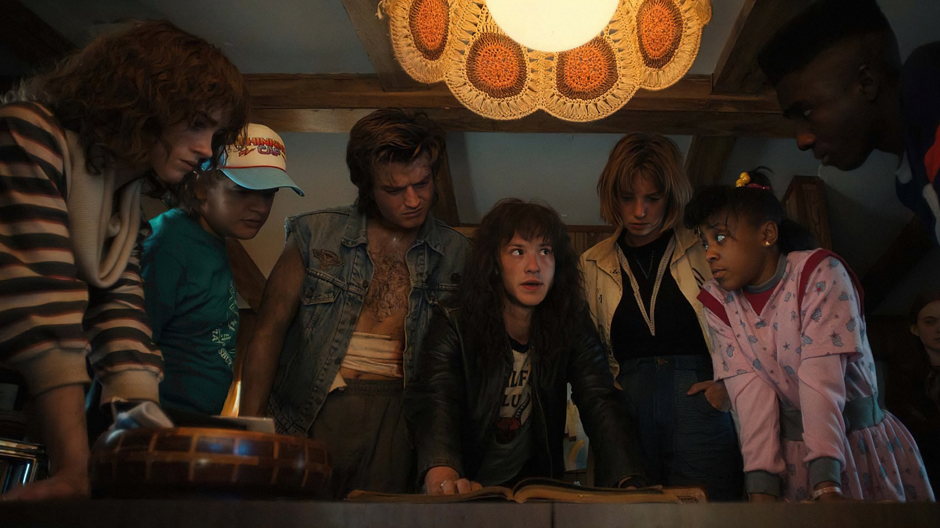 Stranger Things: Erica, Eddie, Robin, Dustin & Steve (HD)