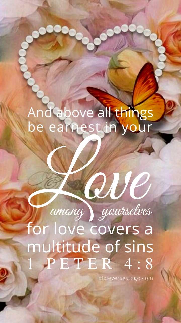 Flower Art 1 Peter 4:8