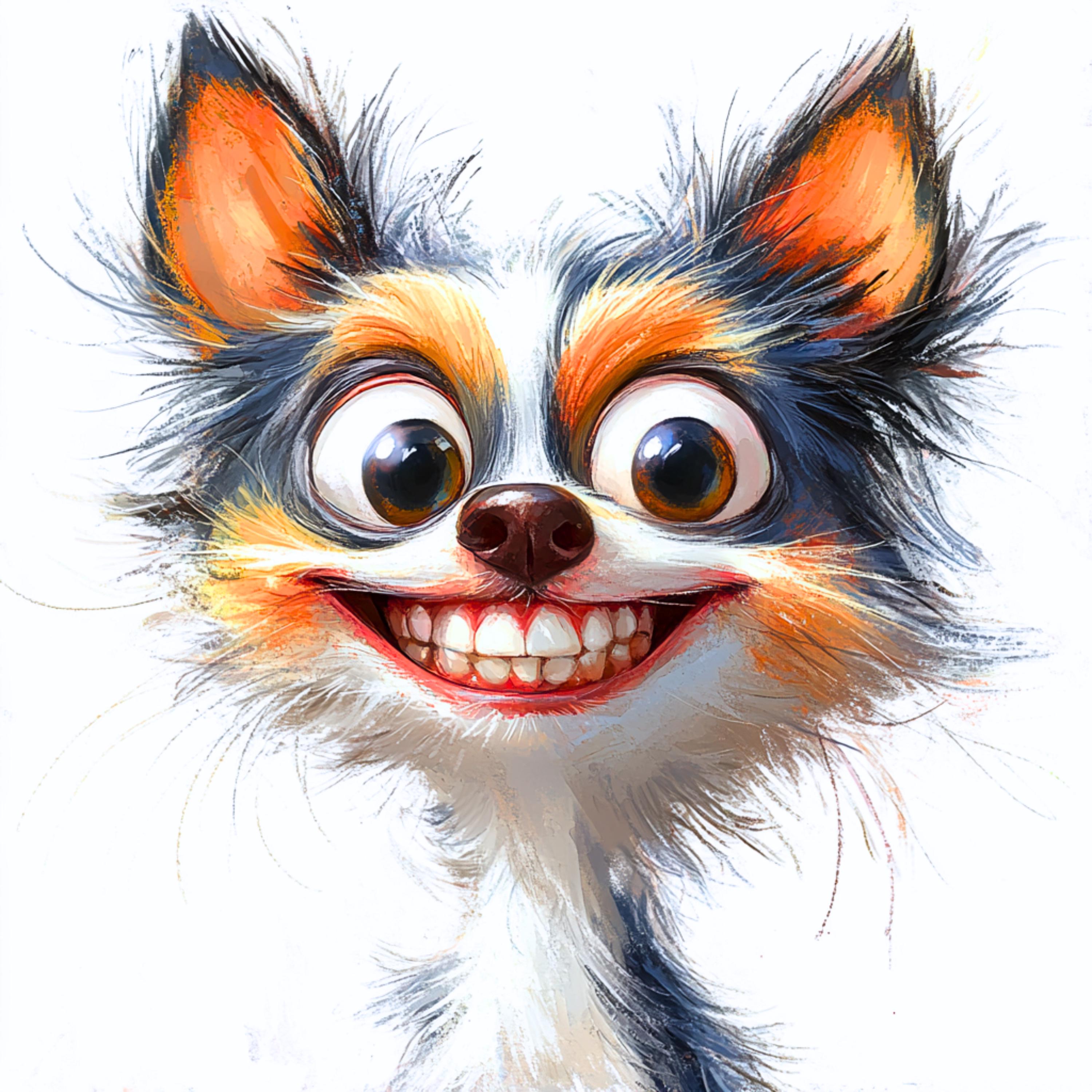 Goofy Dogs Clipart: 102 Cartoon Dog Pngs (digital Download)