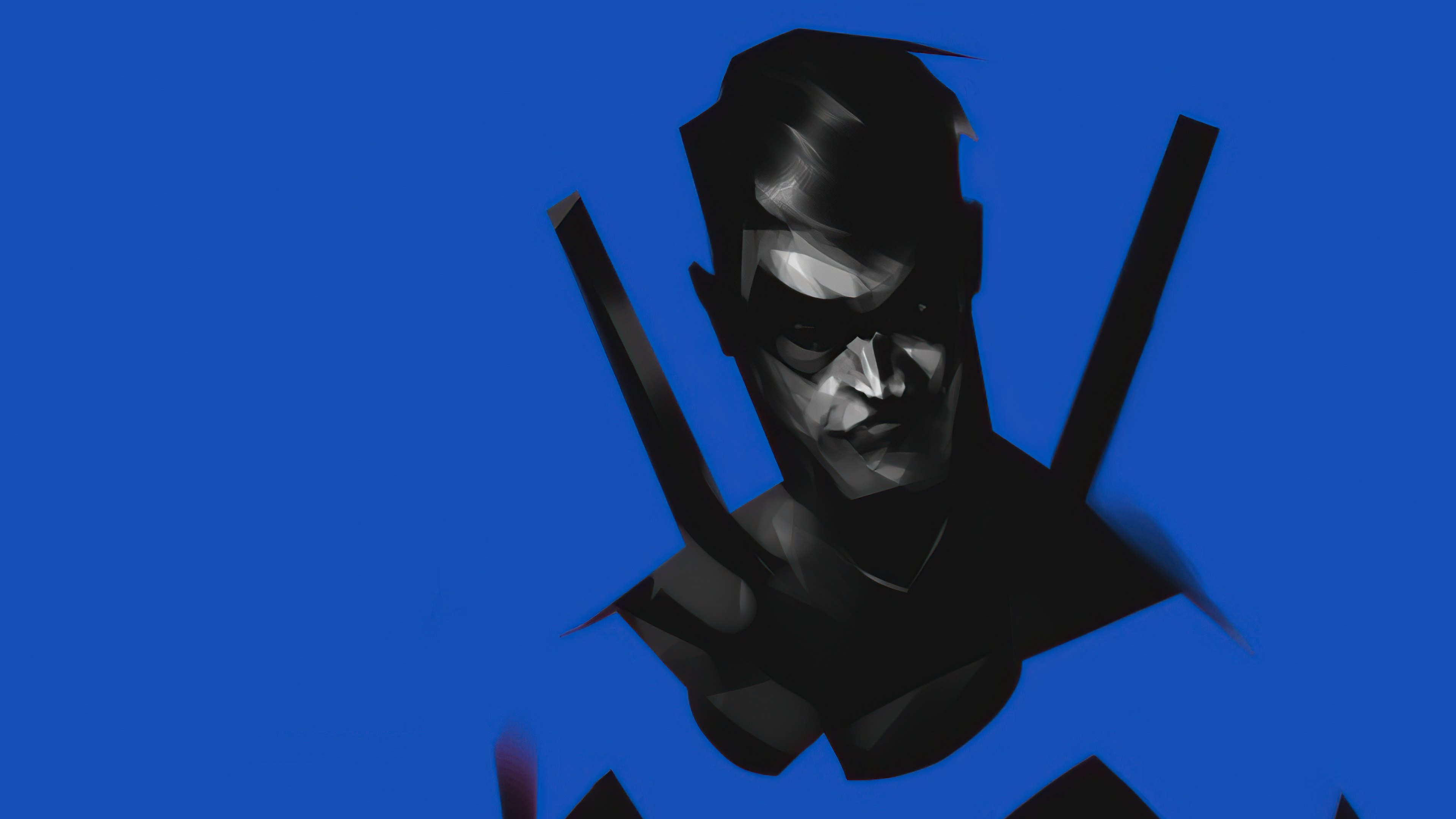 Nightwing Minimal Blue 4k Wallpaper, HD Superheroes Wallpaper, 4k Wallpaper Image, Background, Photos and Picture